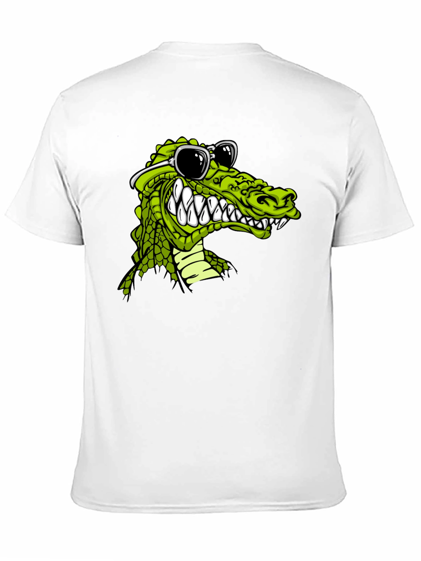 Black Cool Alligator Graphic Tee view 11