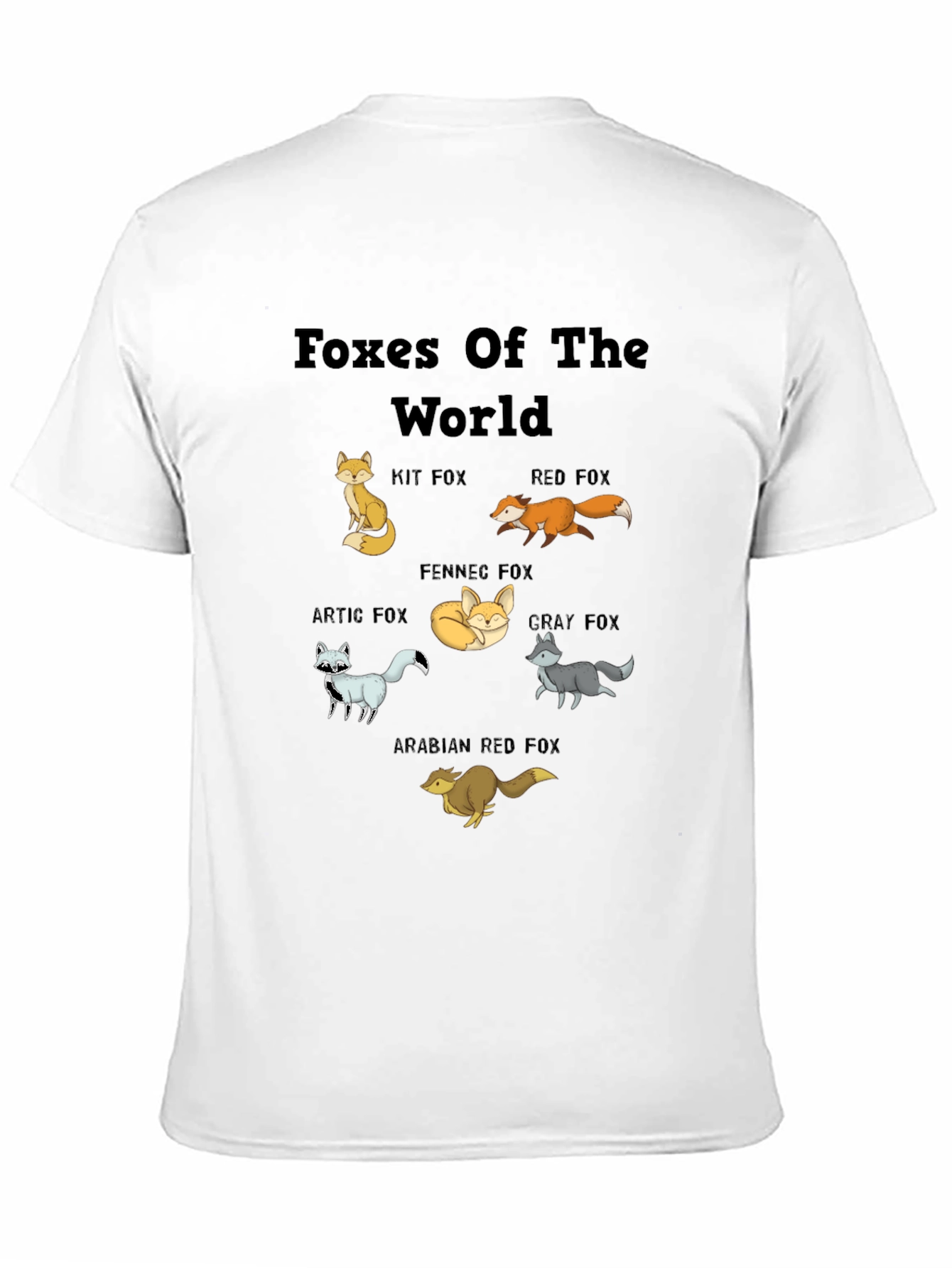 Black Foxes of the World T-Shirt view 11