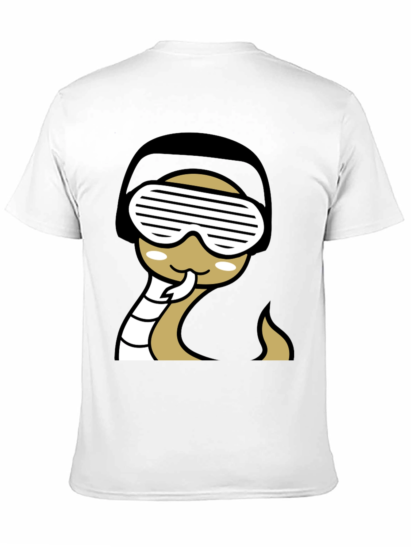 Black Cool Snake T-Shirt - Black Graphic Tee view 11