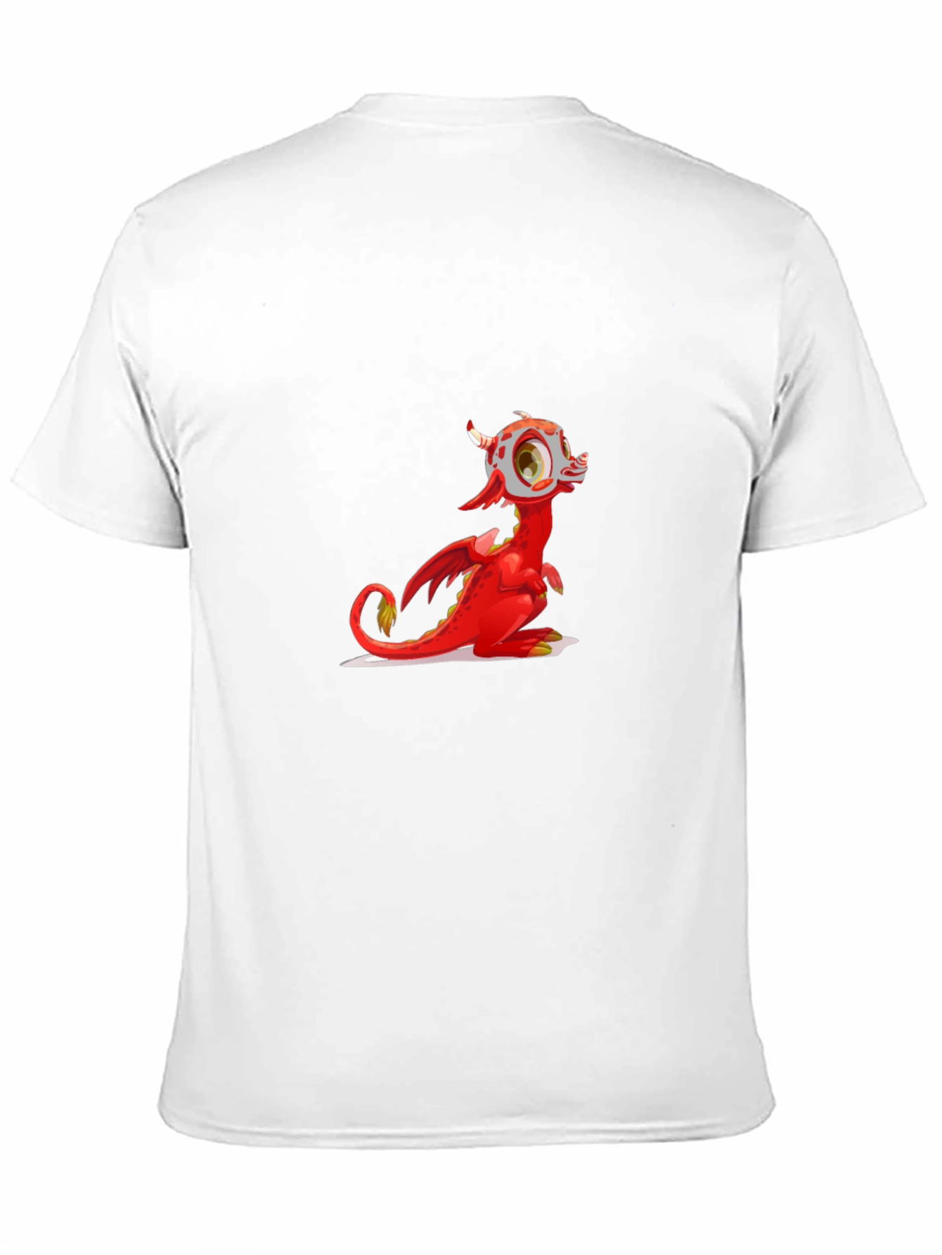 Black Red Dragon Graphic Tee - Fun Cartoon Style view 11