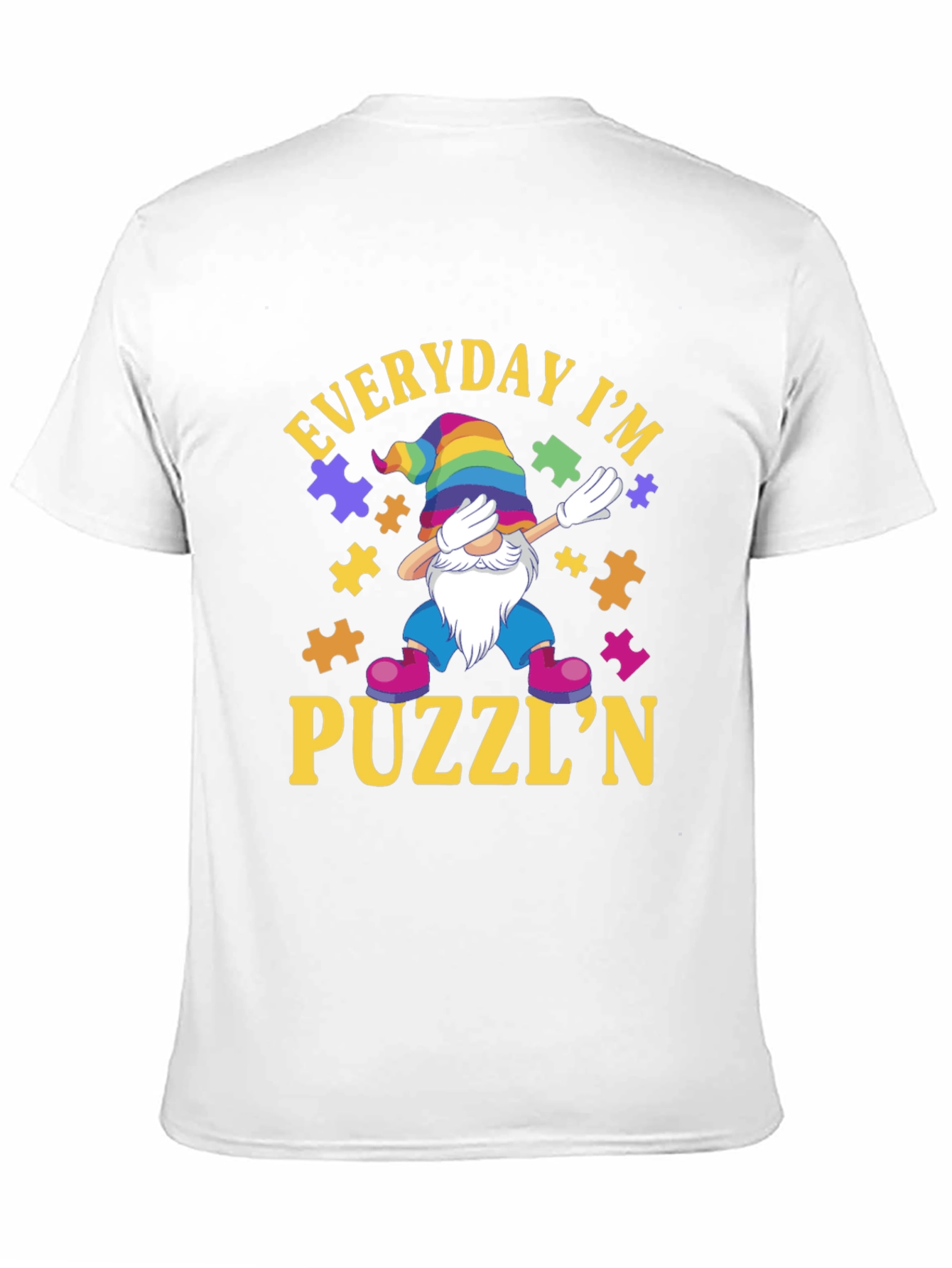 Everyday I'm Puzzl'n Gnome T-Shirt - 11