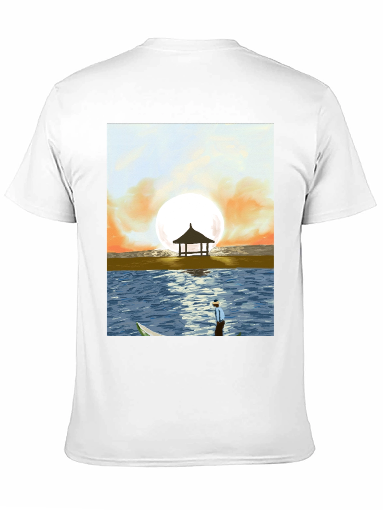 Black Sunset Beach Graphic Tee - Stylish Men's T-Shirt view 11