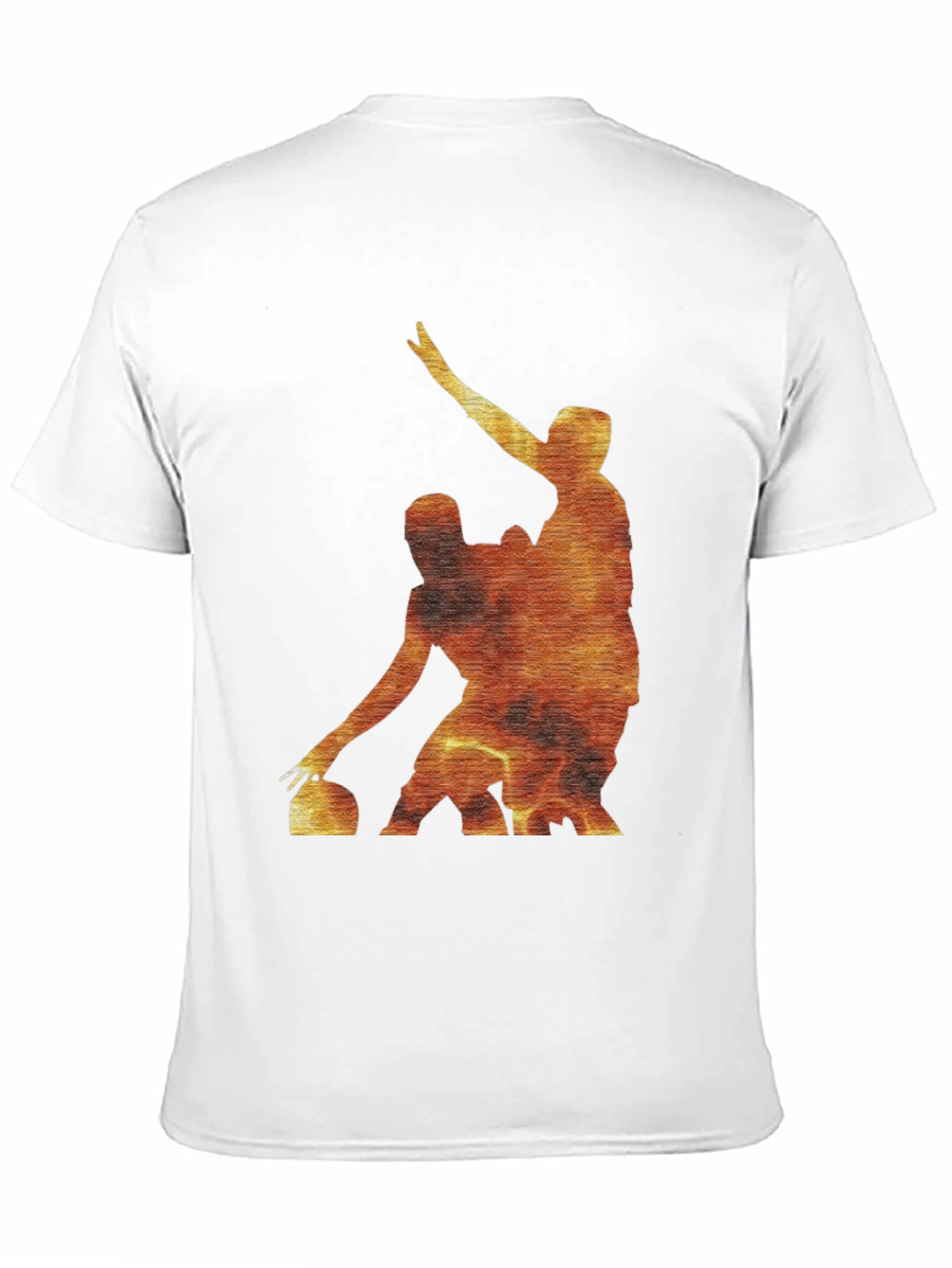 Black Fiery Curling Players Black T-Shirt view 11