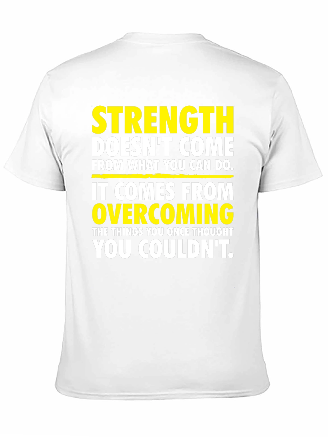 Black Strength Overcoming Graphic T-Shirt view 11