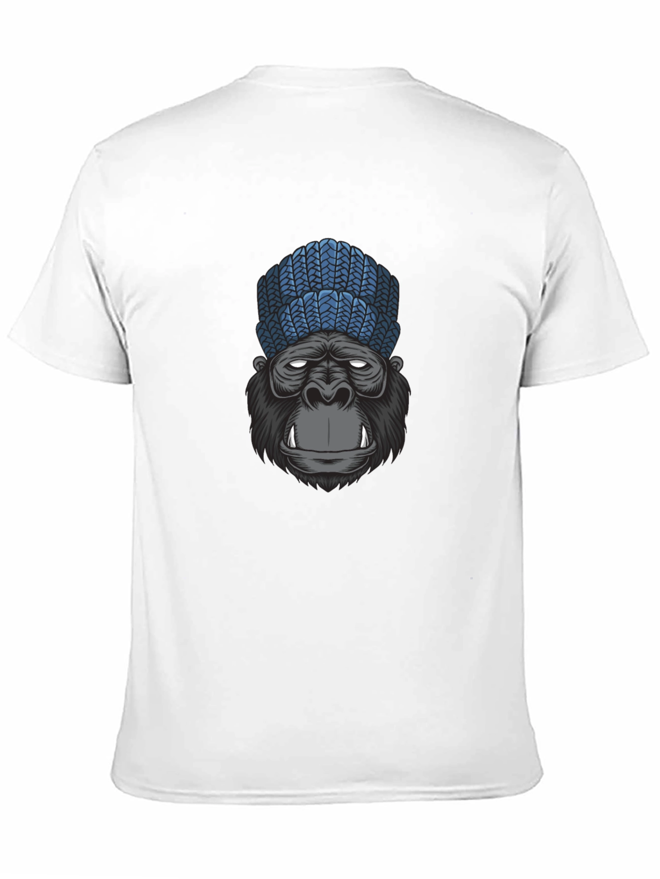 Black Gorilla Beanie Graphic Tee - Cool & Casual view 11