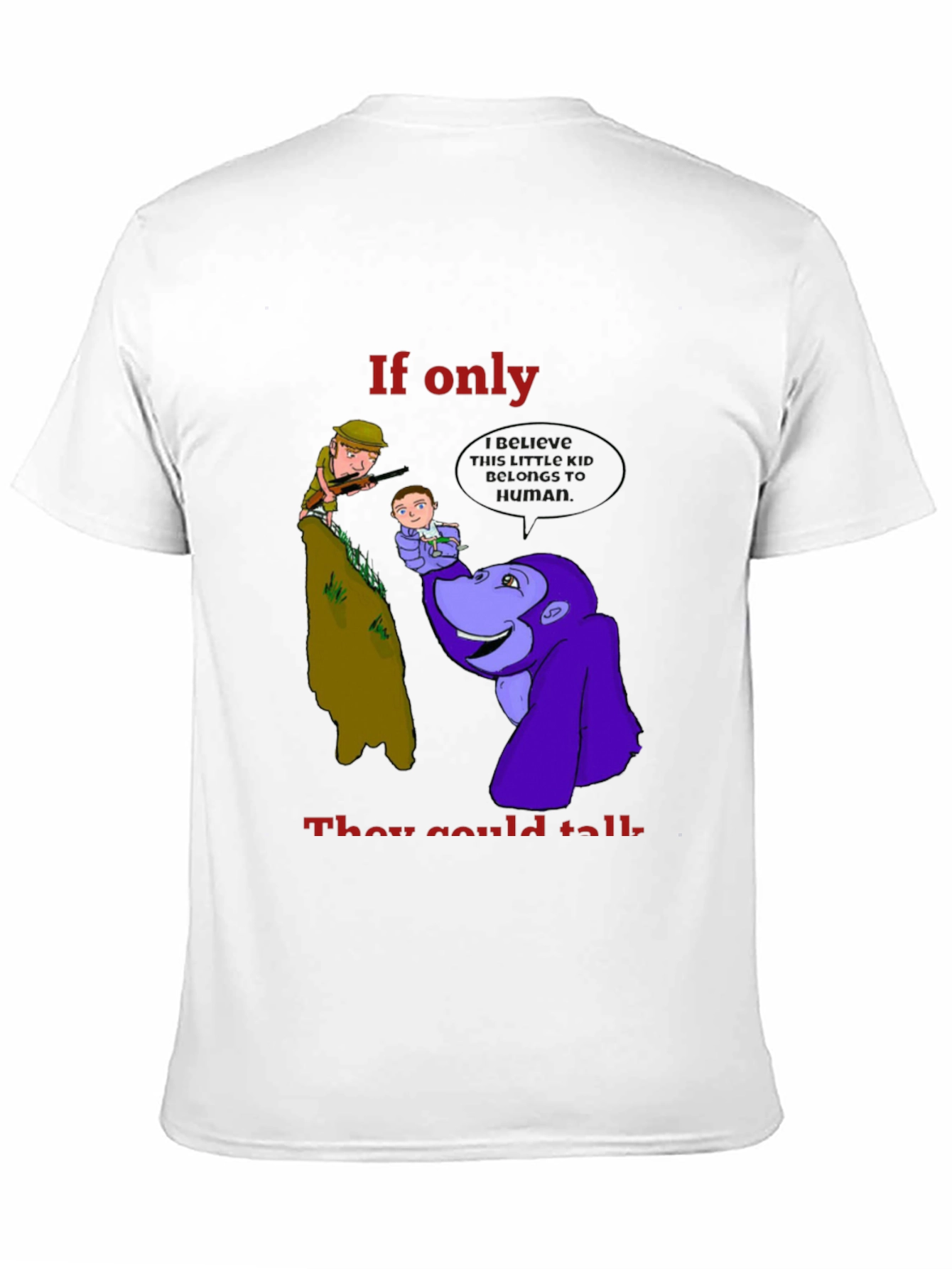 Black If Only They Could Talk T-Shirt view 11