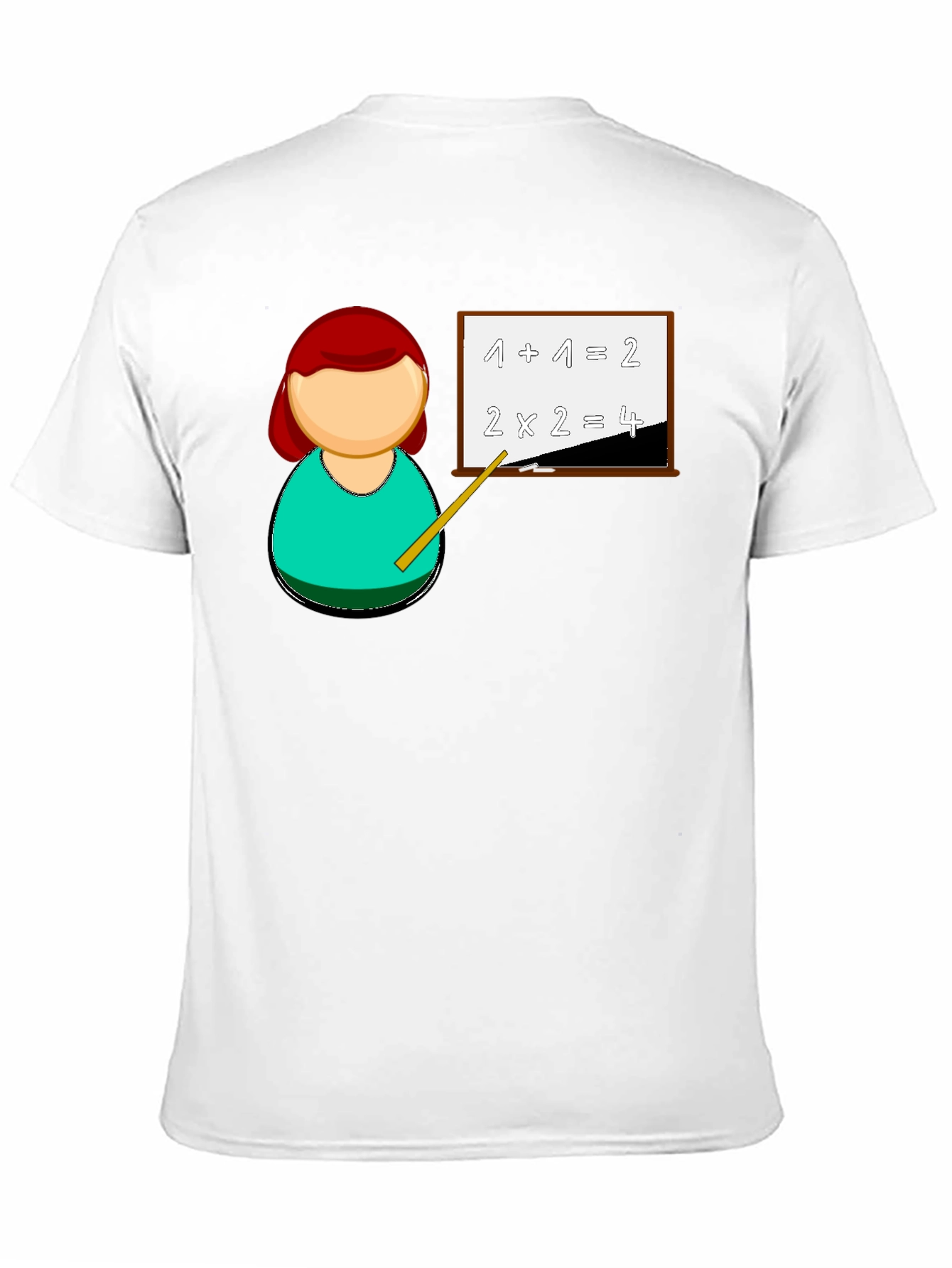 Black Math Teacher T-Shirt - Unique Cartoon Design view 11