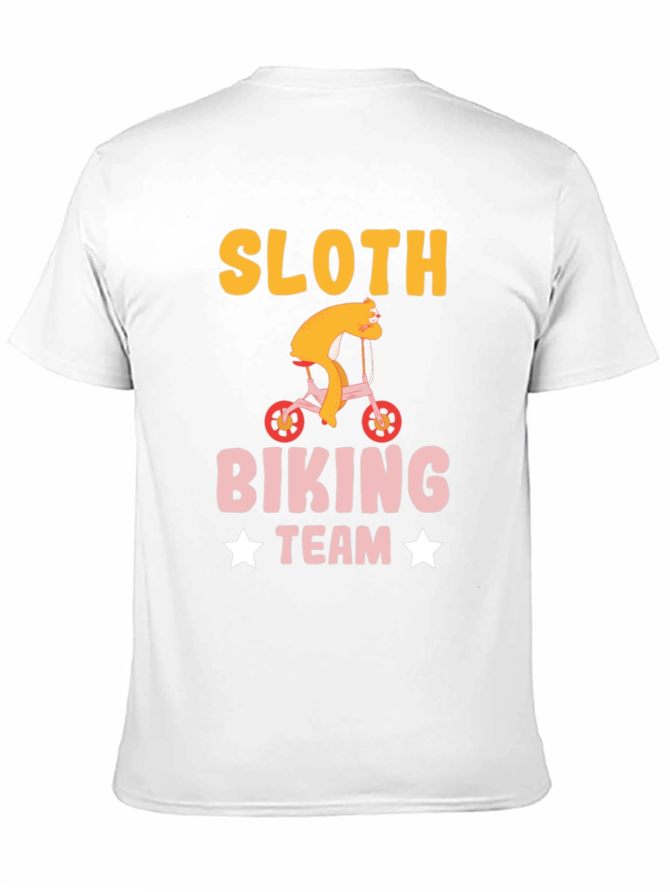 Black Sloth Biking Team T-Shirt Funny Sloth Tee view 11