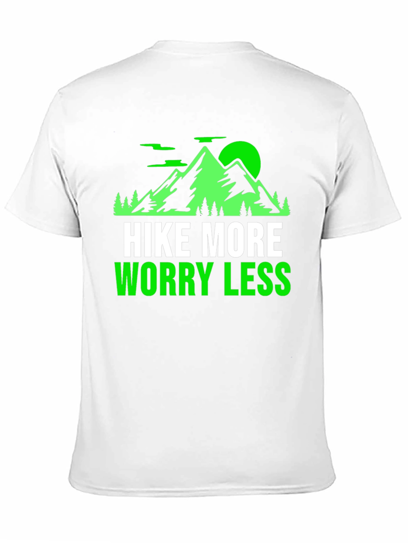 Black Hike More Worry Less Graphic T-Shirt view 11