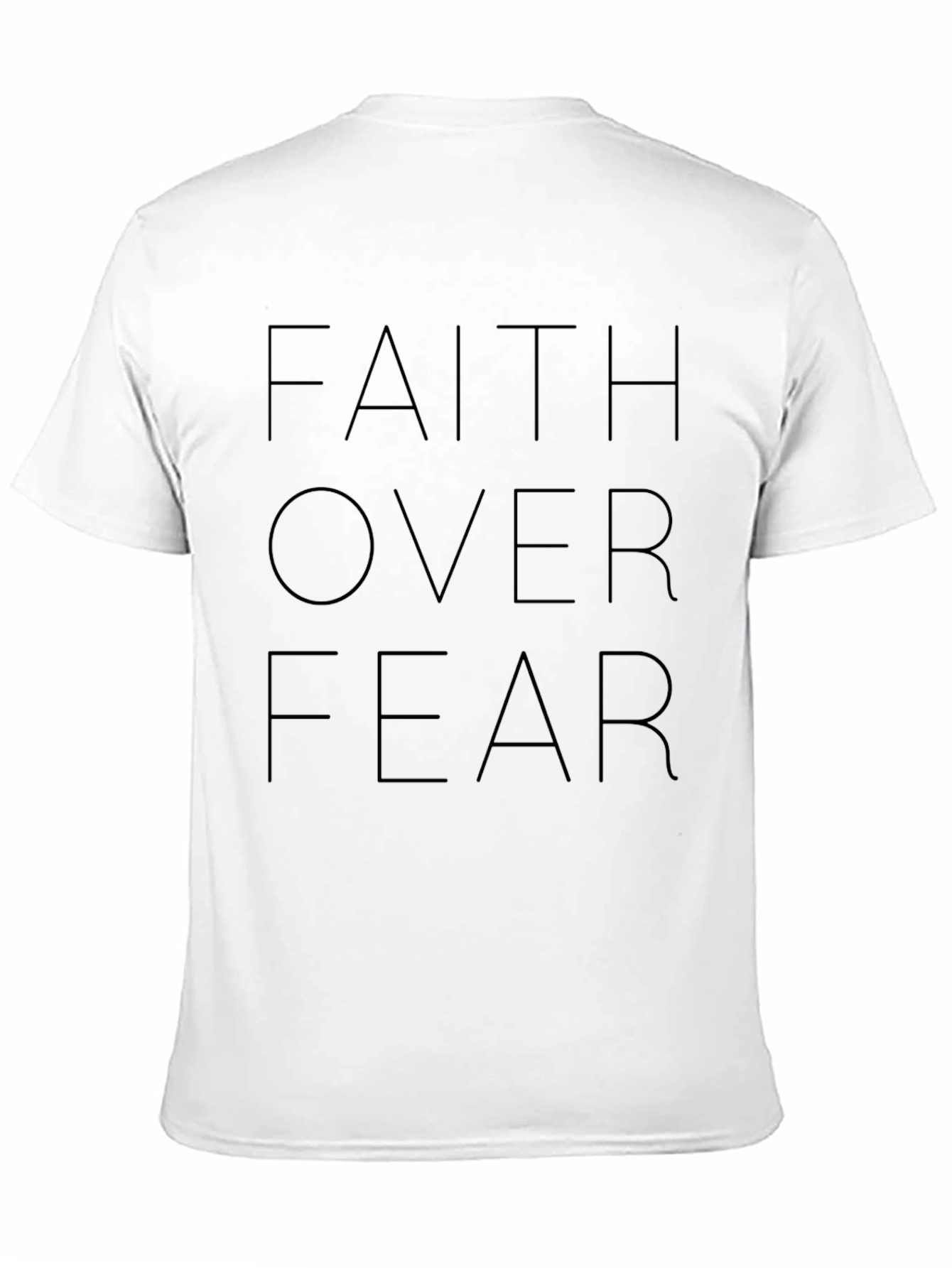 Black Faith Over Fear Graphic T-Shirt view 11