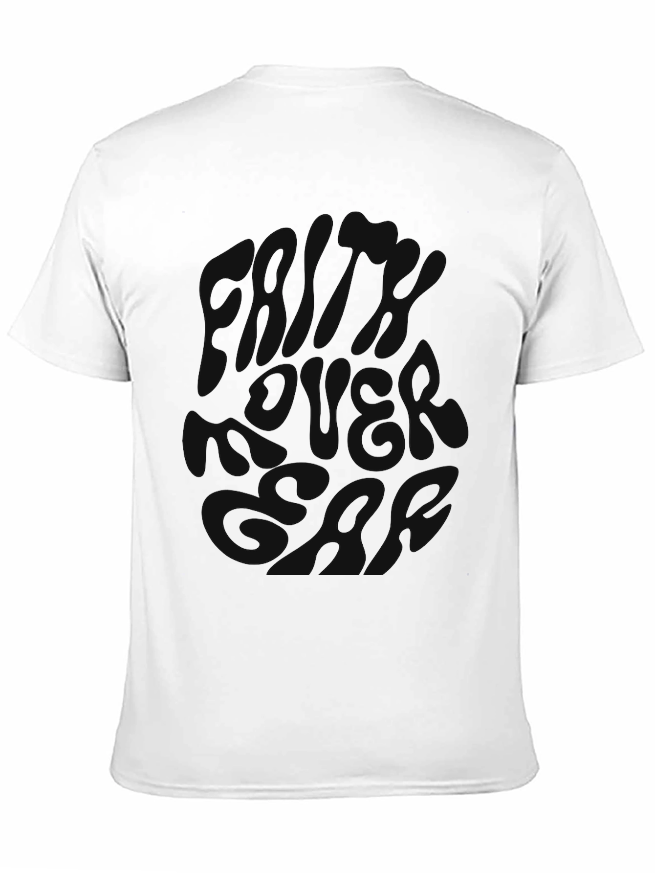 Black Men's Black Graphic Print Crew Neck T-Shirt view 11