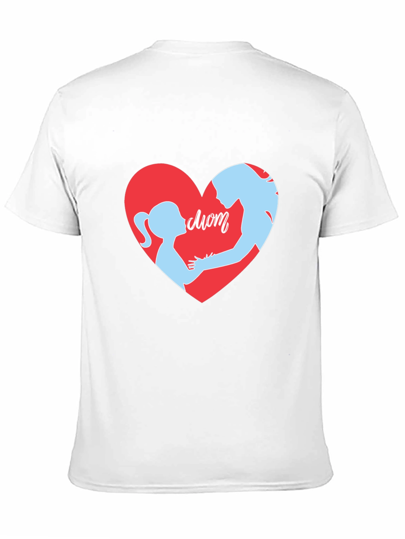 Black Mom & Daughter Heart T-Shirt - Black view 11