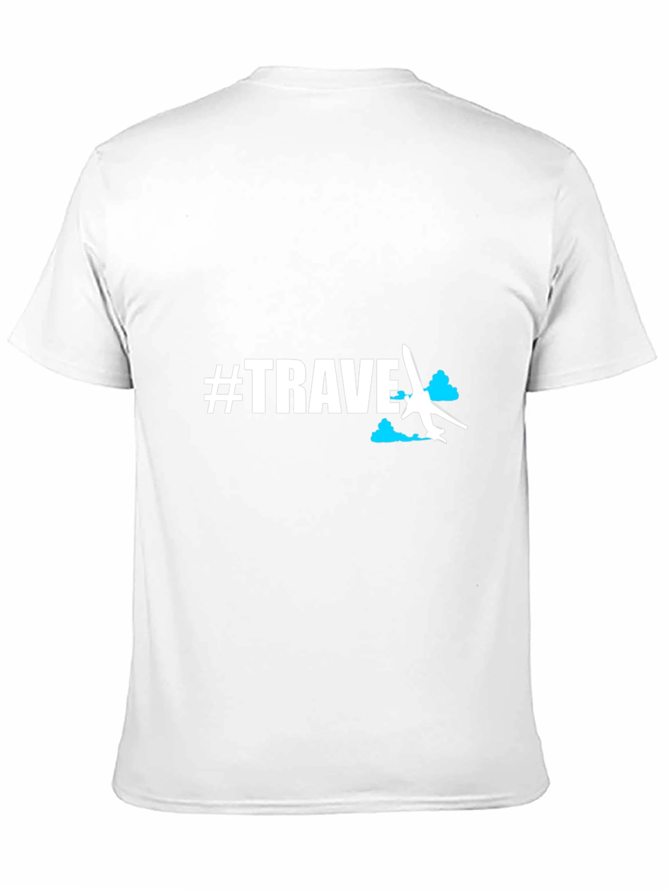 Black #Travel Graphic Tee - Black Crew Neck T-Shirt view 11