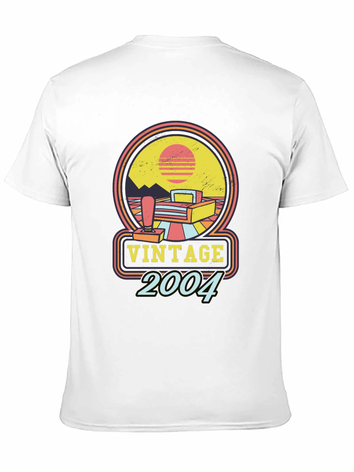 Black Vintage 2004 Gamer T-Shirt - Retro Style view 11