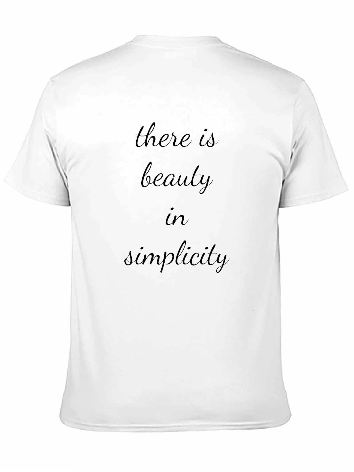 Simplicity Graphic Tee - Stylish Men's Black T-Shirt - 11