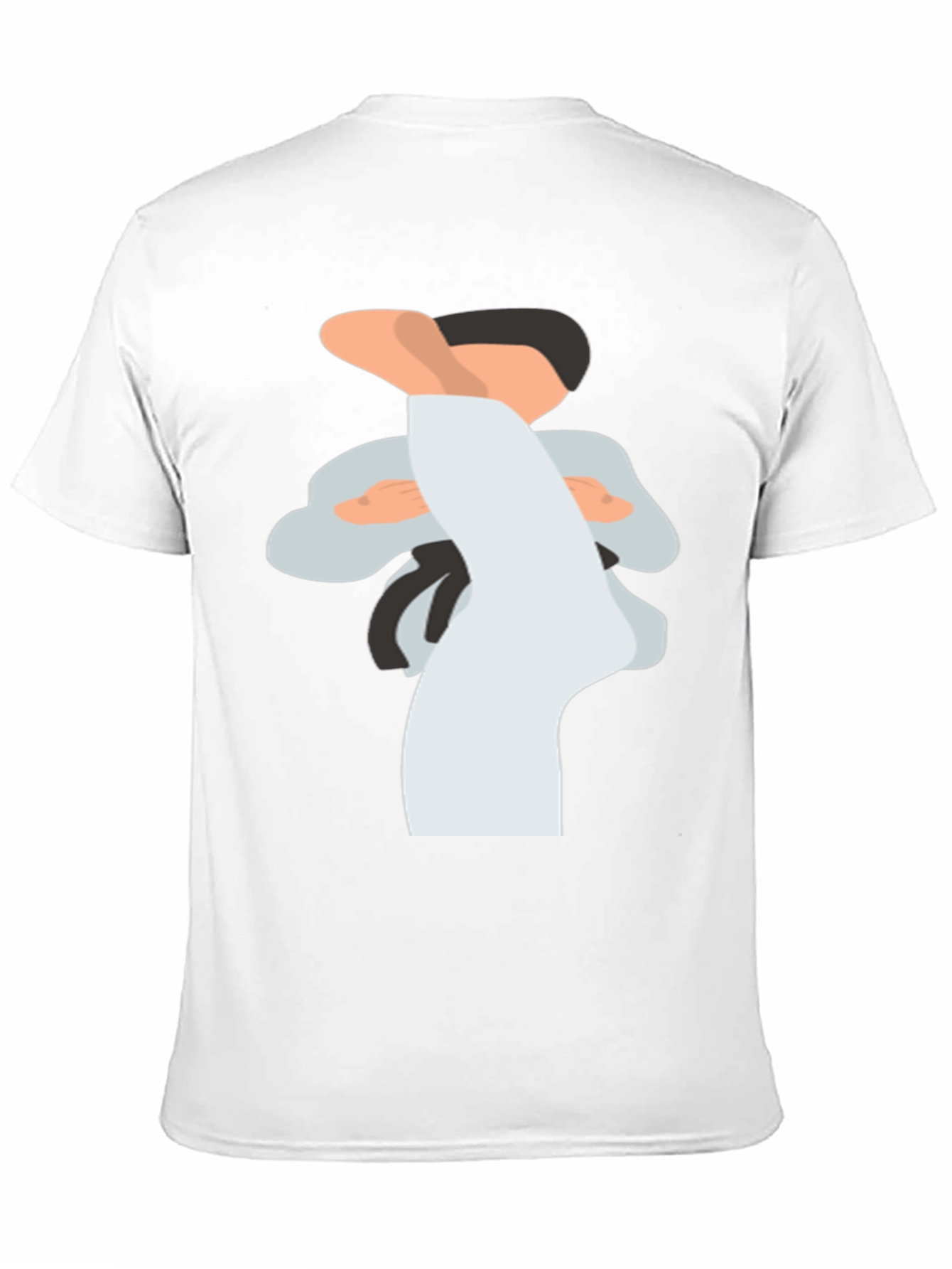 Black Minimalist Doctor Graphic Tee - Black Cotton Blend view 11