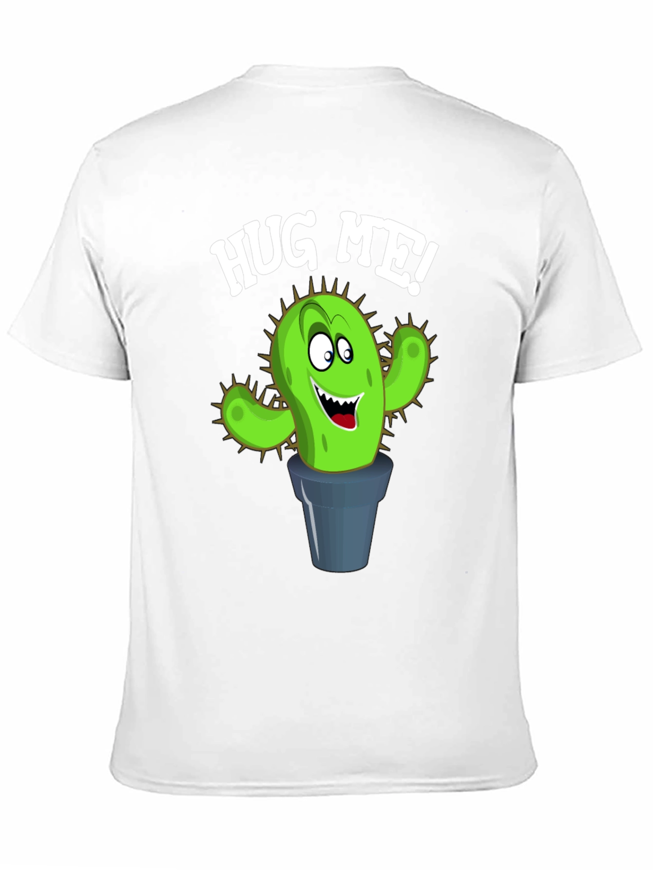 Black Hug Me Cactus Graphic Tee - Black view 11