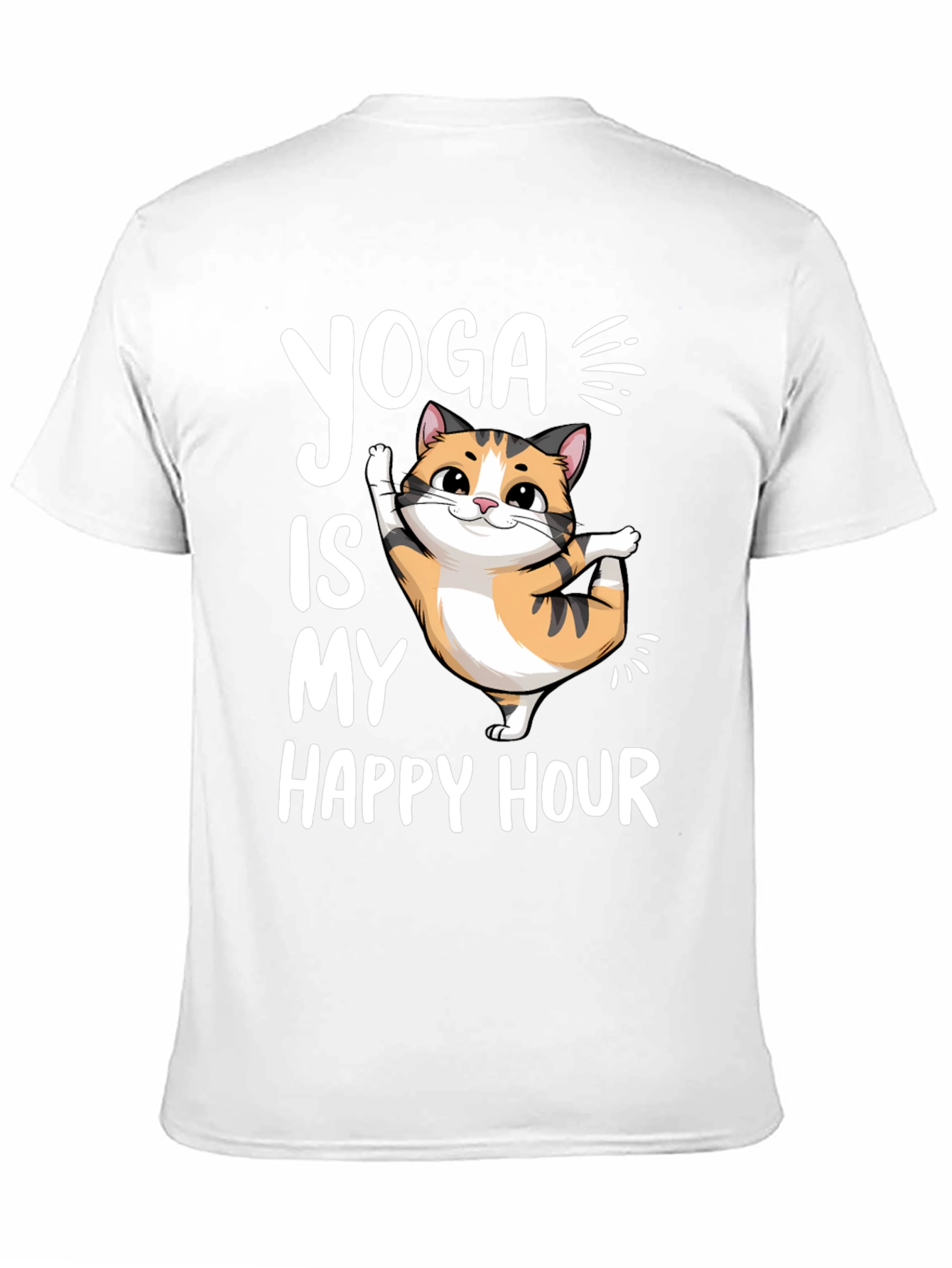 Black Yoga Cat T-Shirt - Happy Hour Tee view 11