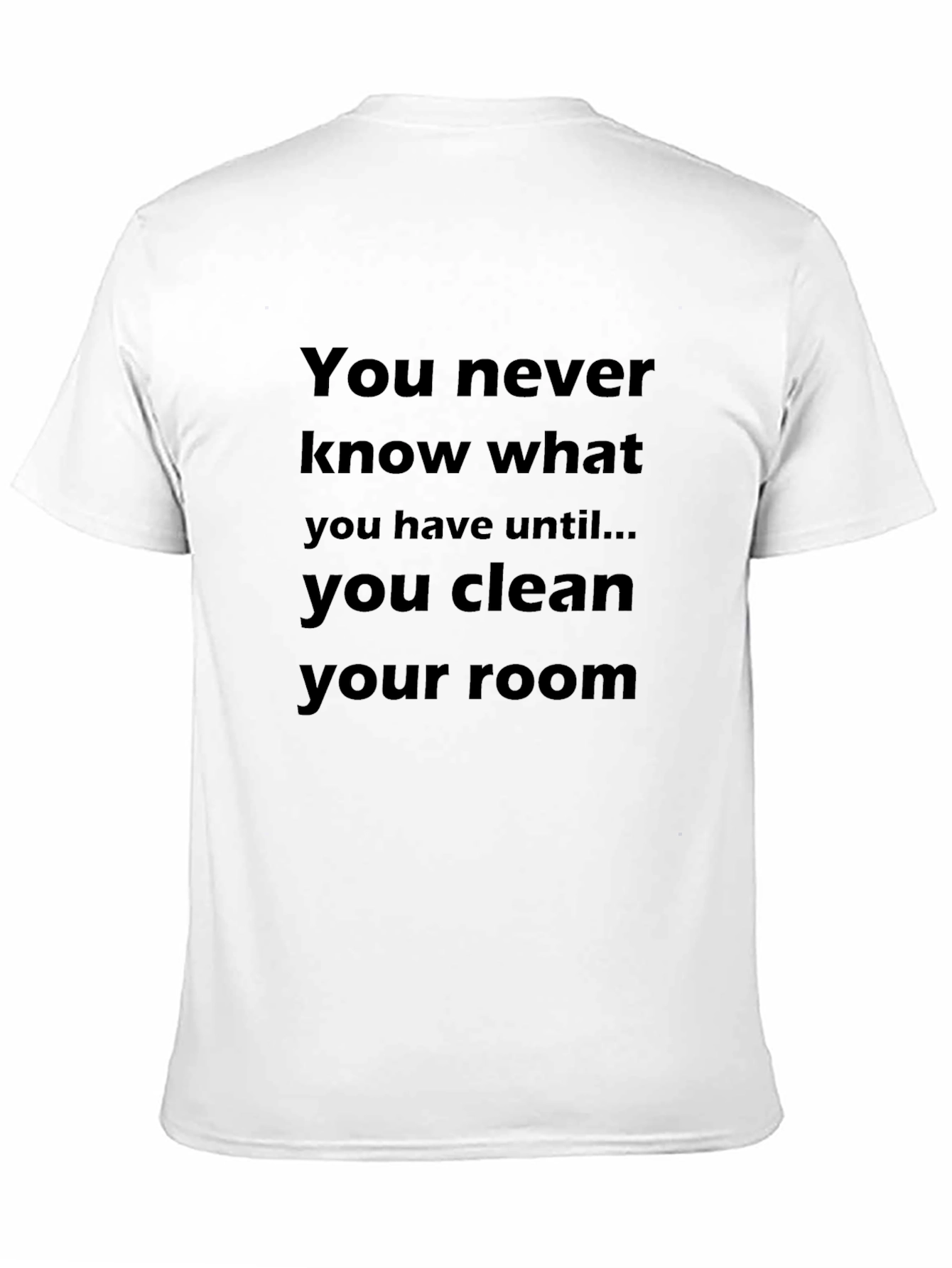 Black Funny "You Never Know" Black T-Shirt view 11