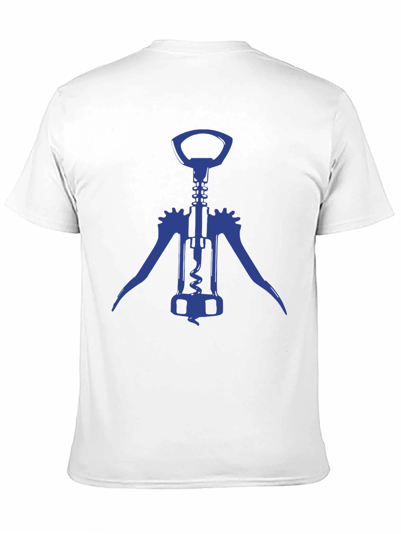 Black Wine Opener Graphic T-Shirt - Black Crew Neck Tee view 11