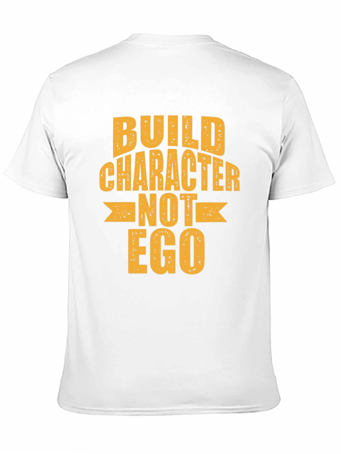 Black Build Character Not Ego Graphic Tee view 11