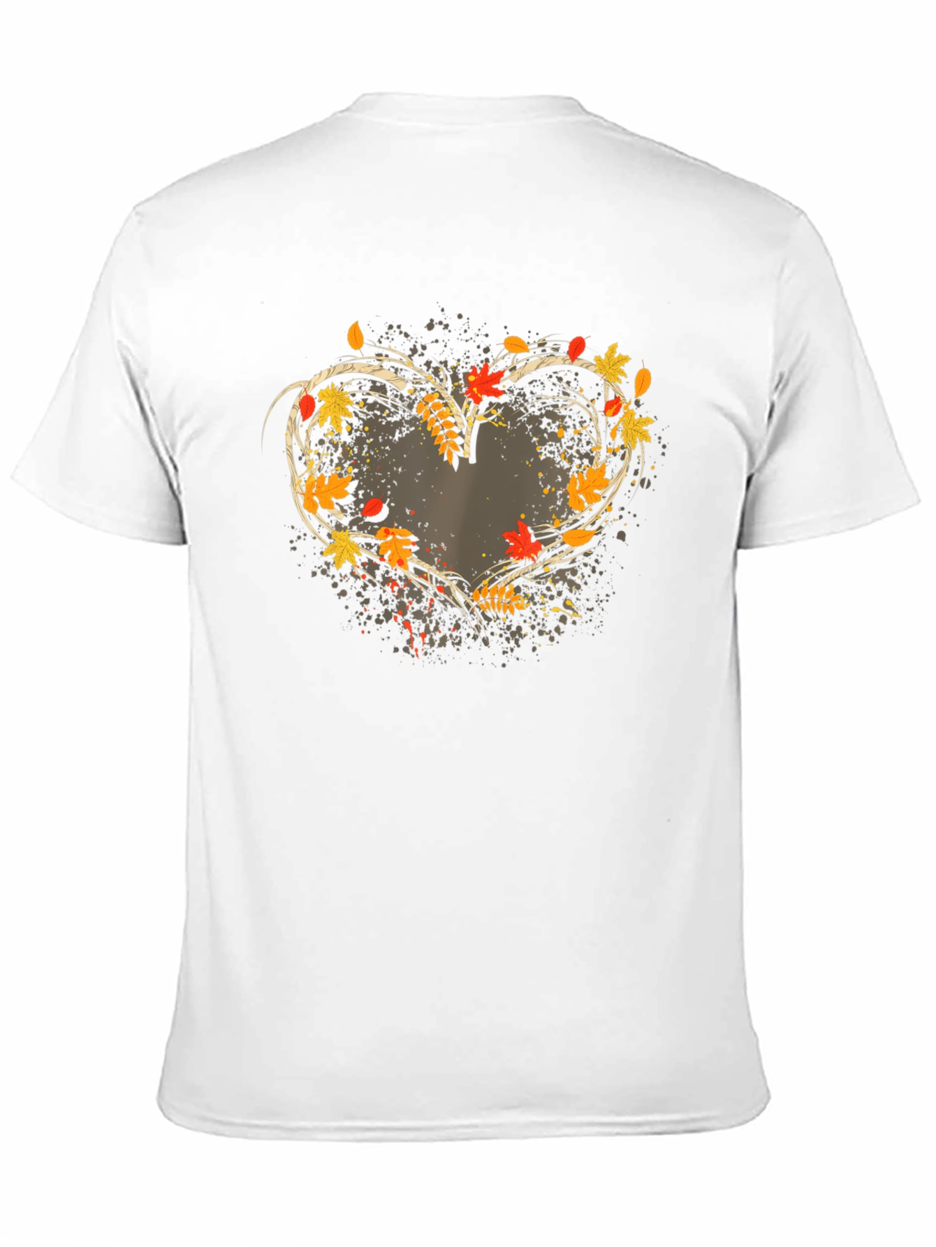 Black Autumn Heart T-Shirt - Stylish Fall Apparel view 11