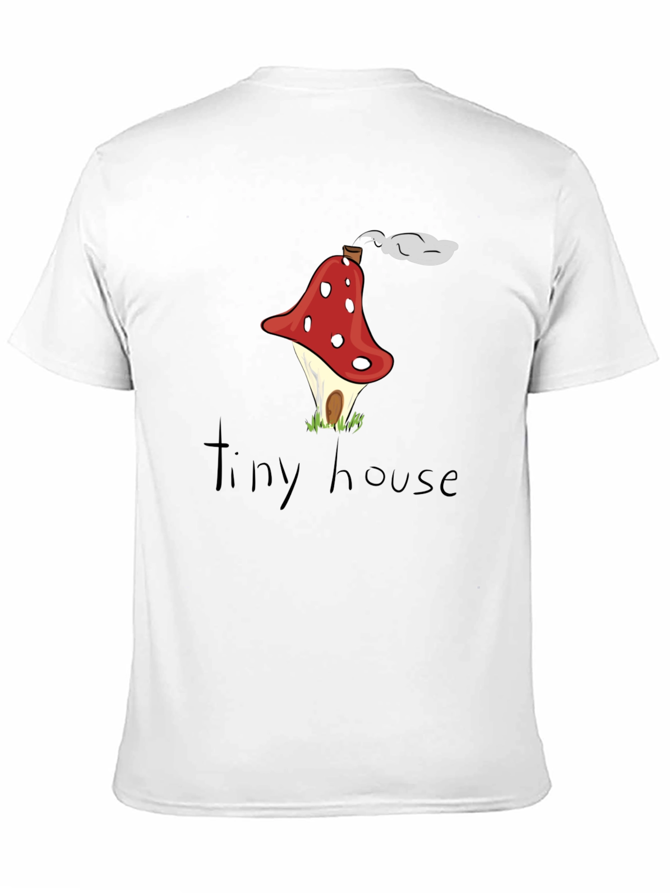 Black Mushroom House Graphic Tee - Quirky & Unique Design view 11