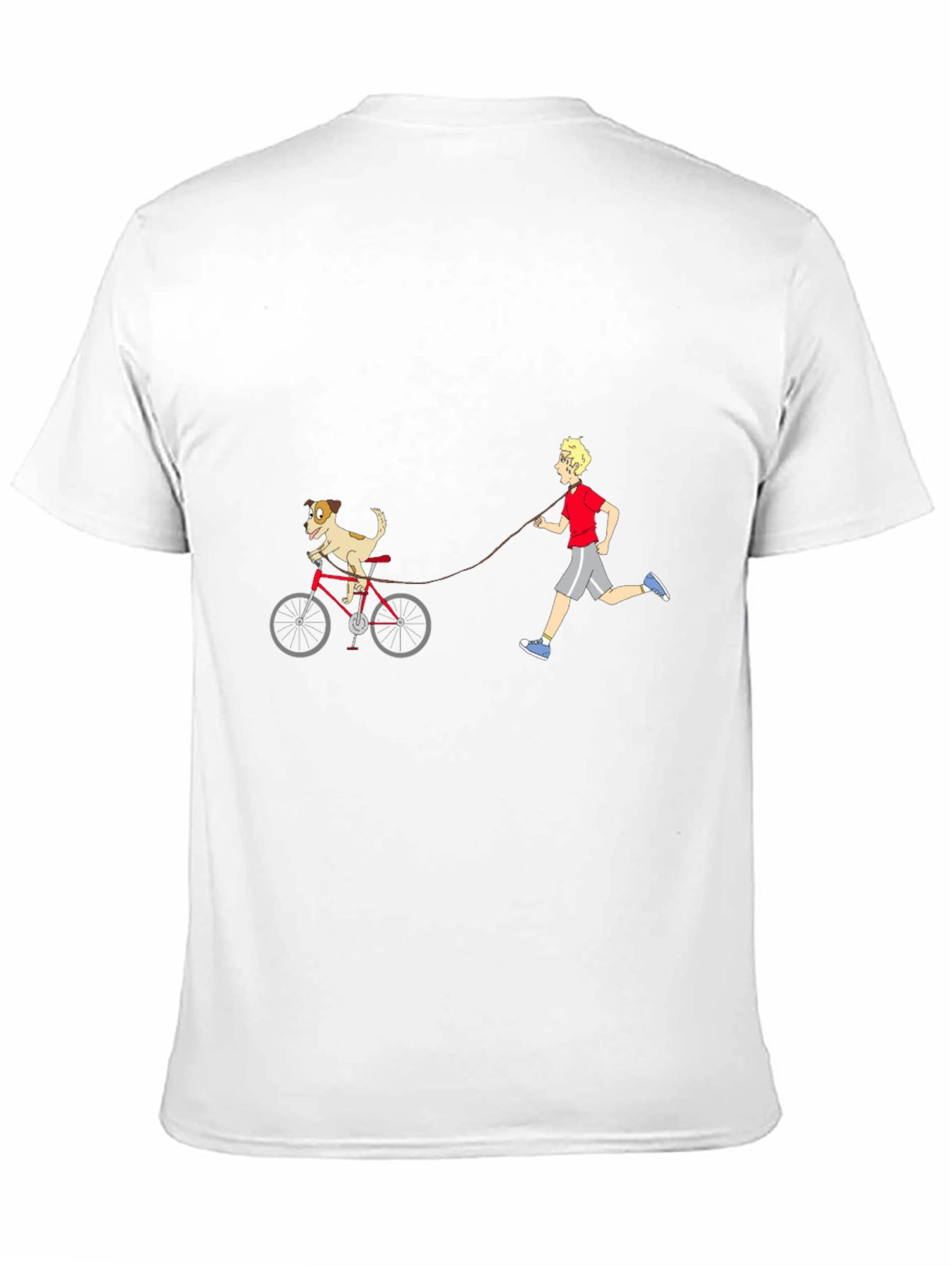 Black Dog on Bike Graphic Tee view 11