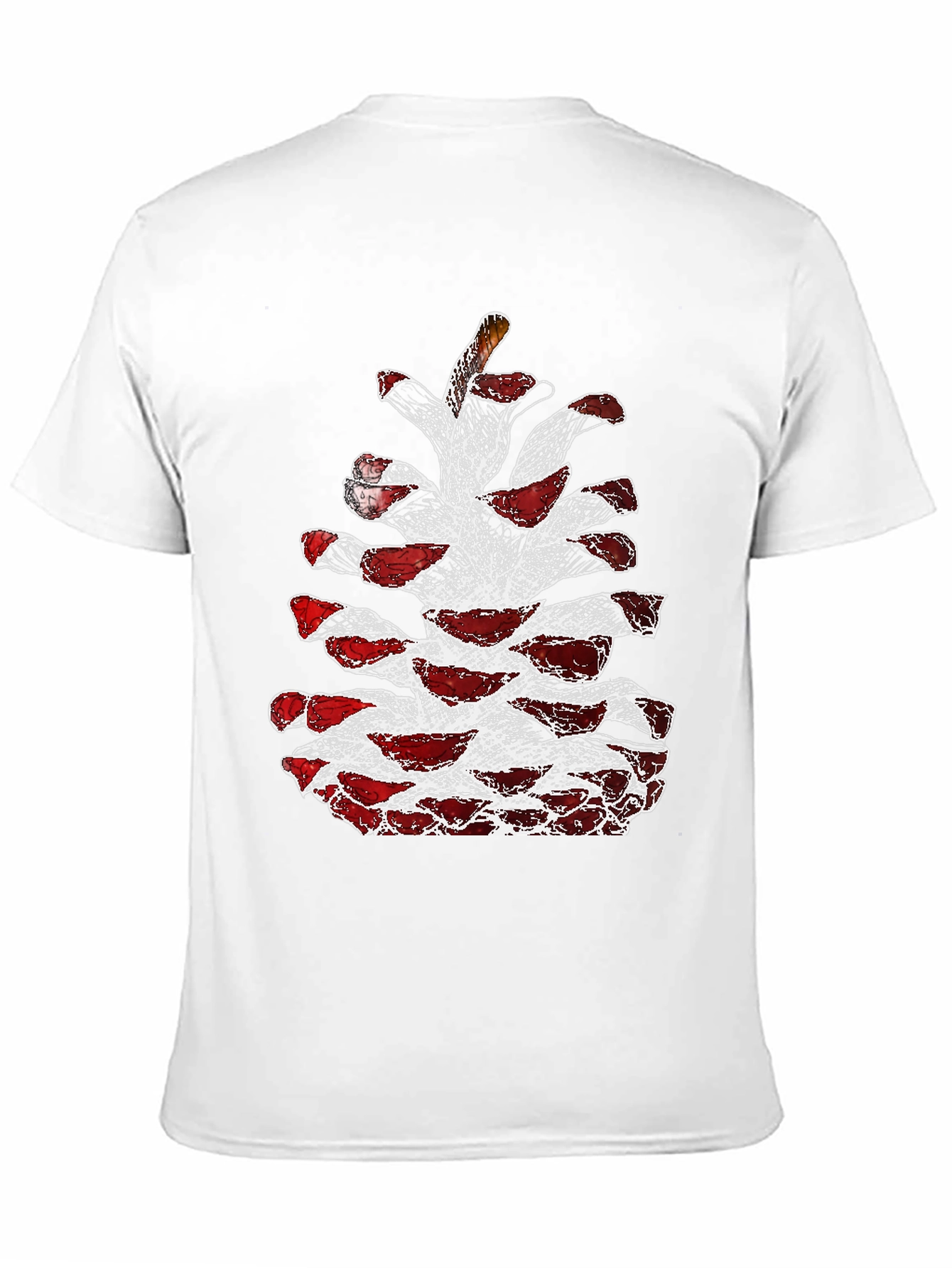 Black Pine Cone Graphic Tee - Unique Nature Design view 11