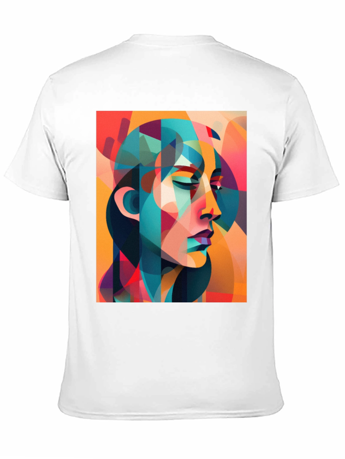 Black Abstract Woman Graphic Tee - Bold Artistic Design view 11
