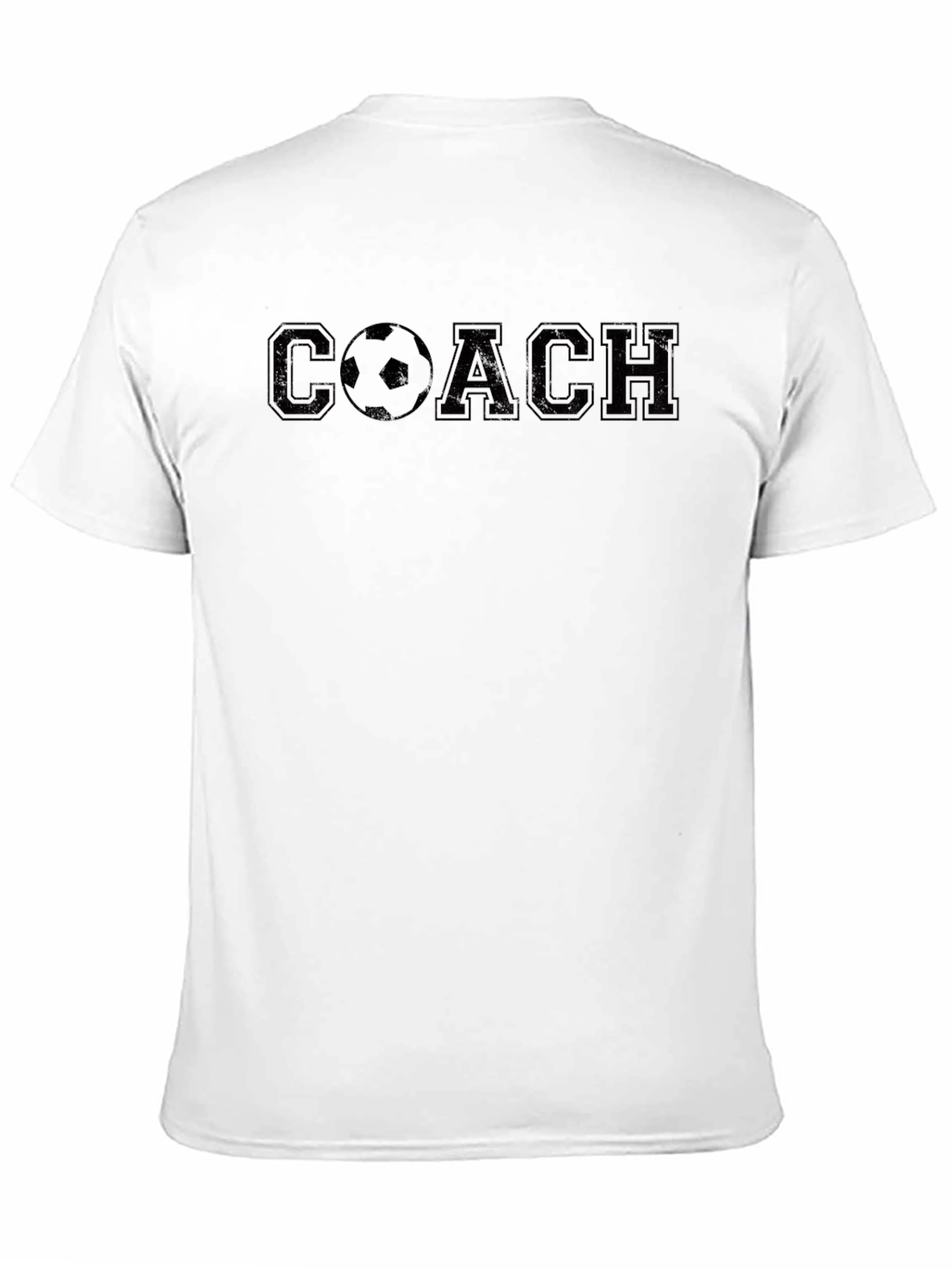 Black Soccer Coach T-Shirt view 11