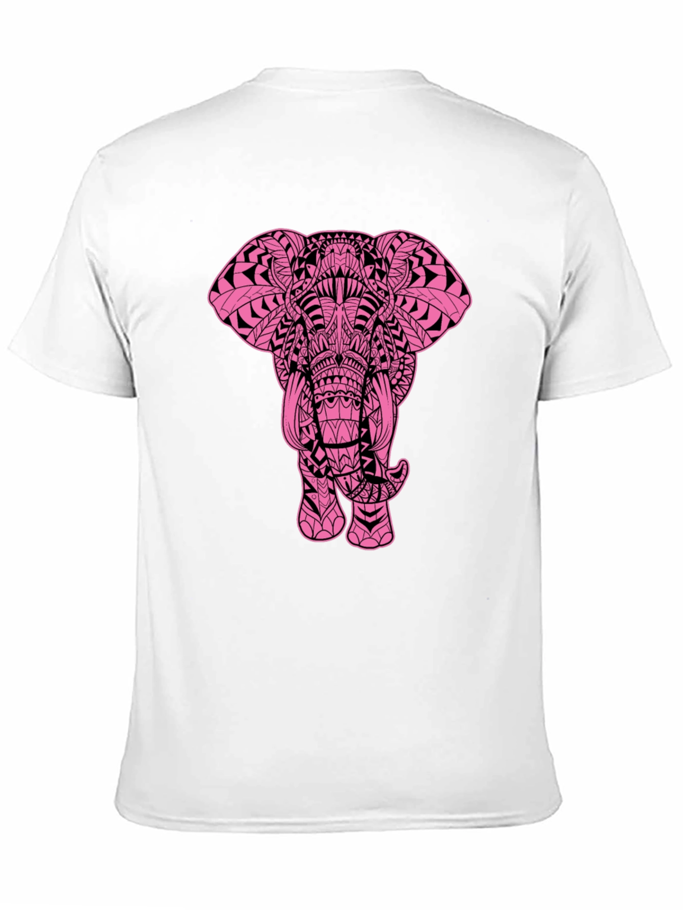 Black Elephant Graphic Black T-Shirt - Stylish Men's Tee view 11