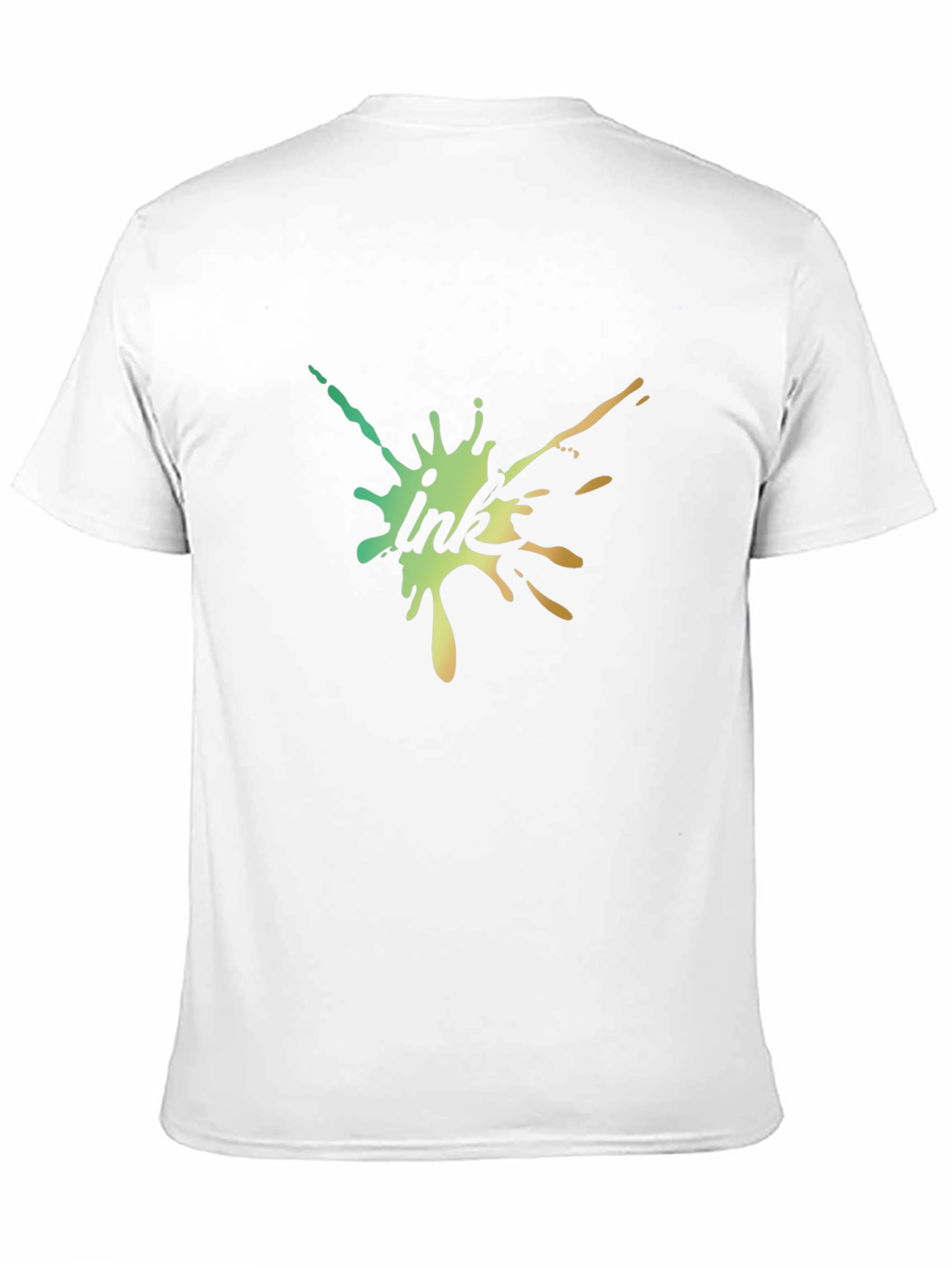 Black Ink Splash T-Shirt - Modern Artistic Design view 11