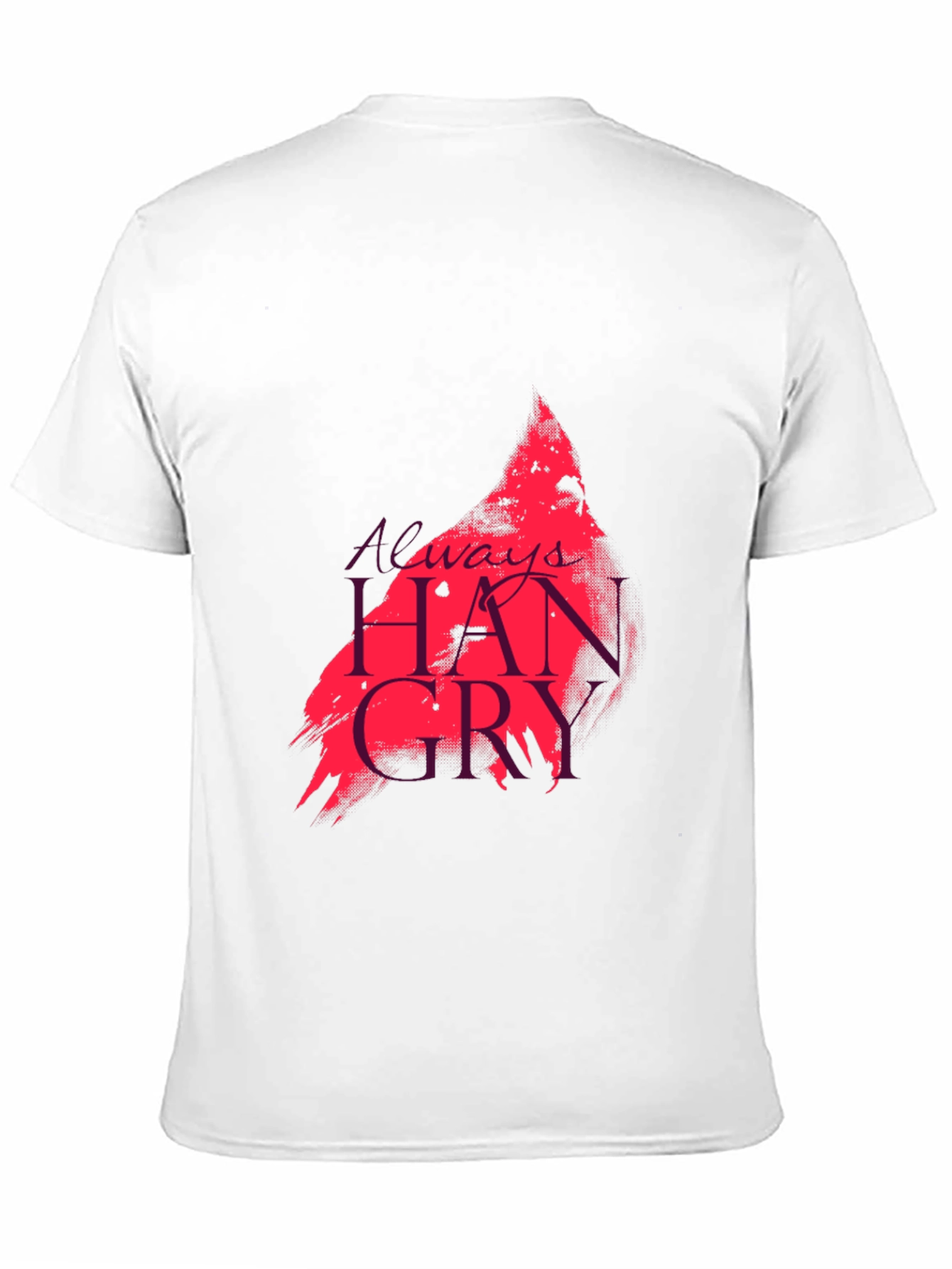 Black Always Hangry Graphic Tee - Black Cotton T-Shirt view 11