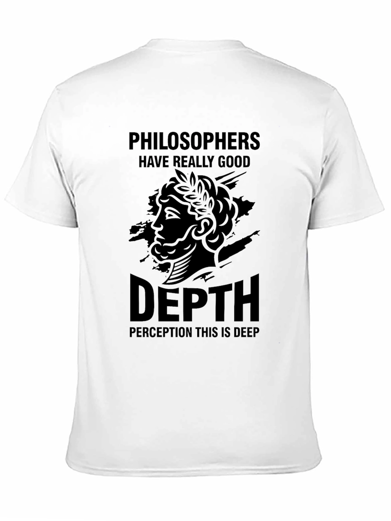 Black Philosophers Depth Perception Black T-Shirt view 11
