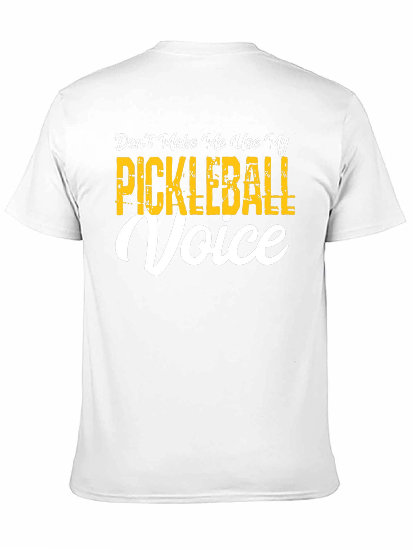 Black Pickleball Voice T-Shirt - Funny Graphic Tee view 11