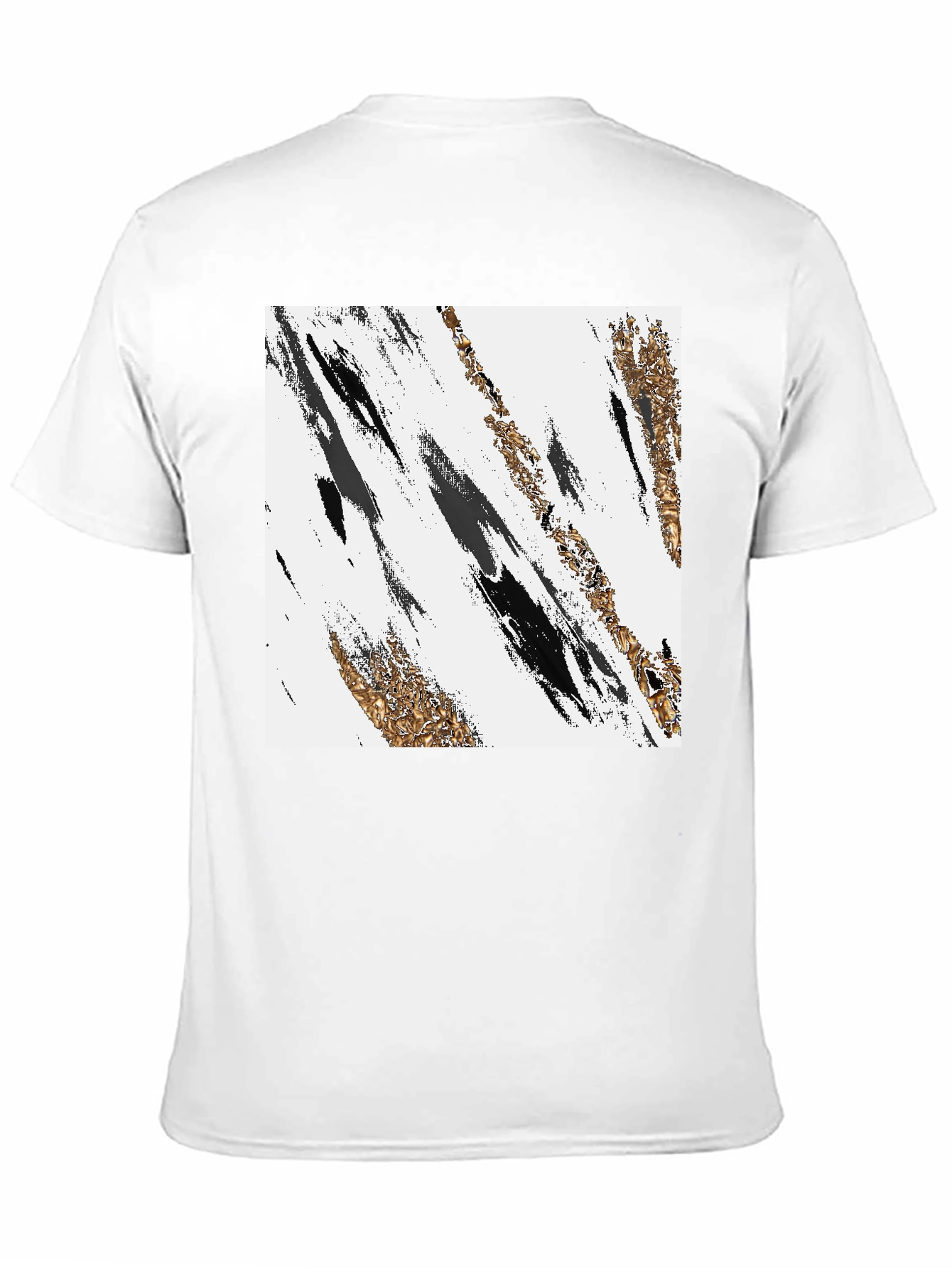 Black Abstract Art Black T-Shirt view 11