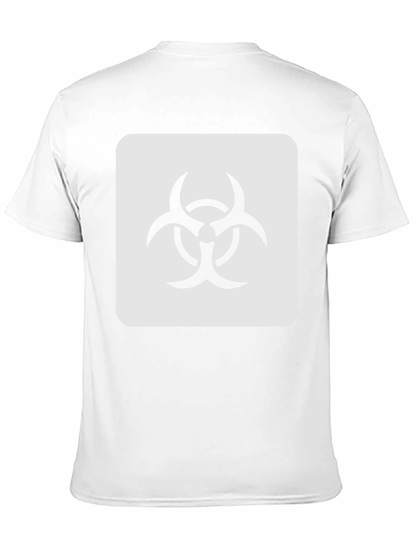 Black Biohazard Symbol Graphic Tee - Black Cotton Blend T-Shirt view 11