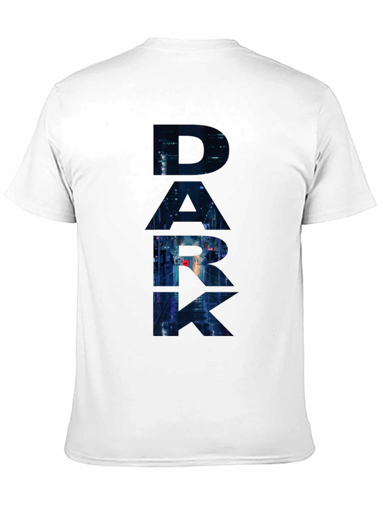 Black Dark Cityscape Graphic Black T-Shirt view 11
