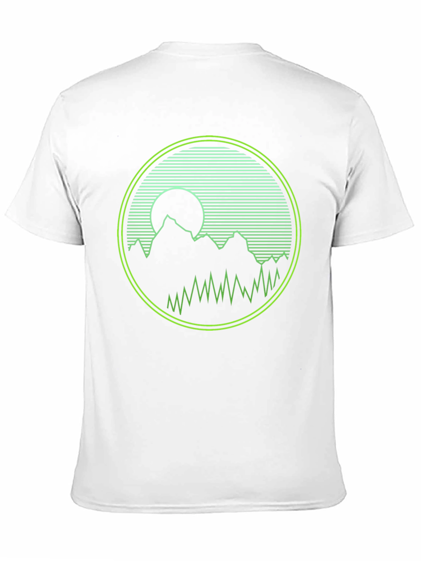 Black Neon Mountainscape Graphic Tee view 11
