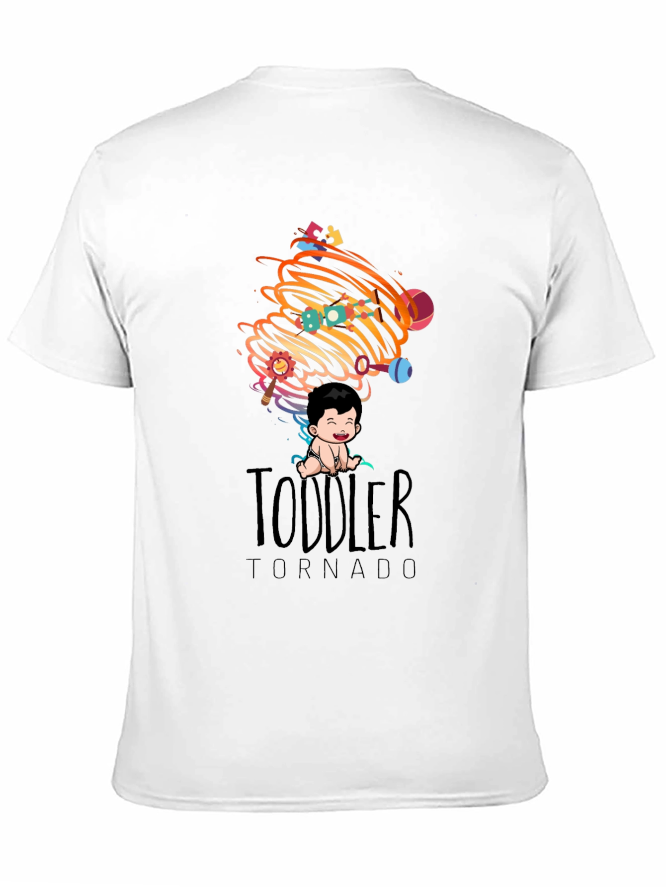 Black Toddler Tornado Graphic Tee view 11
