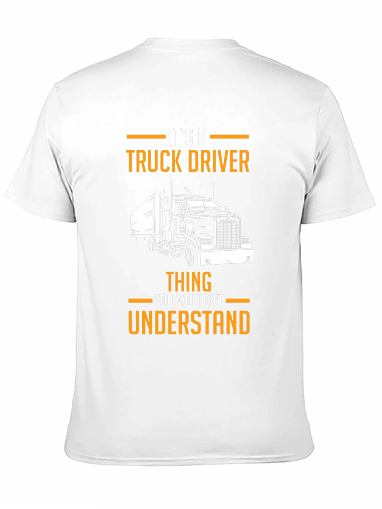 Black Truck Driver T-Shirt - It's A Truck Driver Thing! view 11