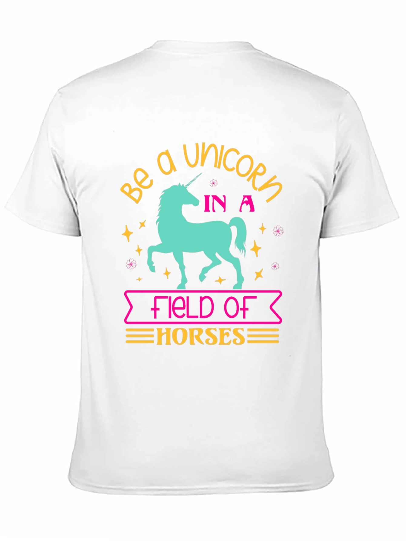 Black Be a Unicorn T-Shirt - Fun Graphic Tee view 11