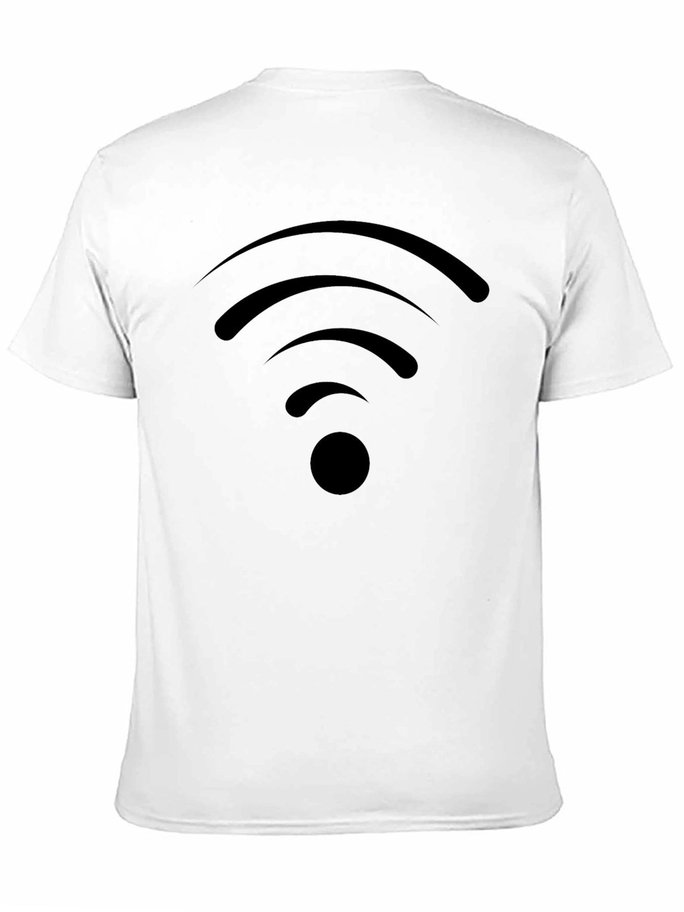Black Wireless Icon Black T-Shirt - Stay Connected in Style view 11