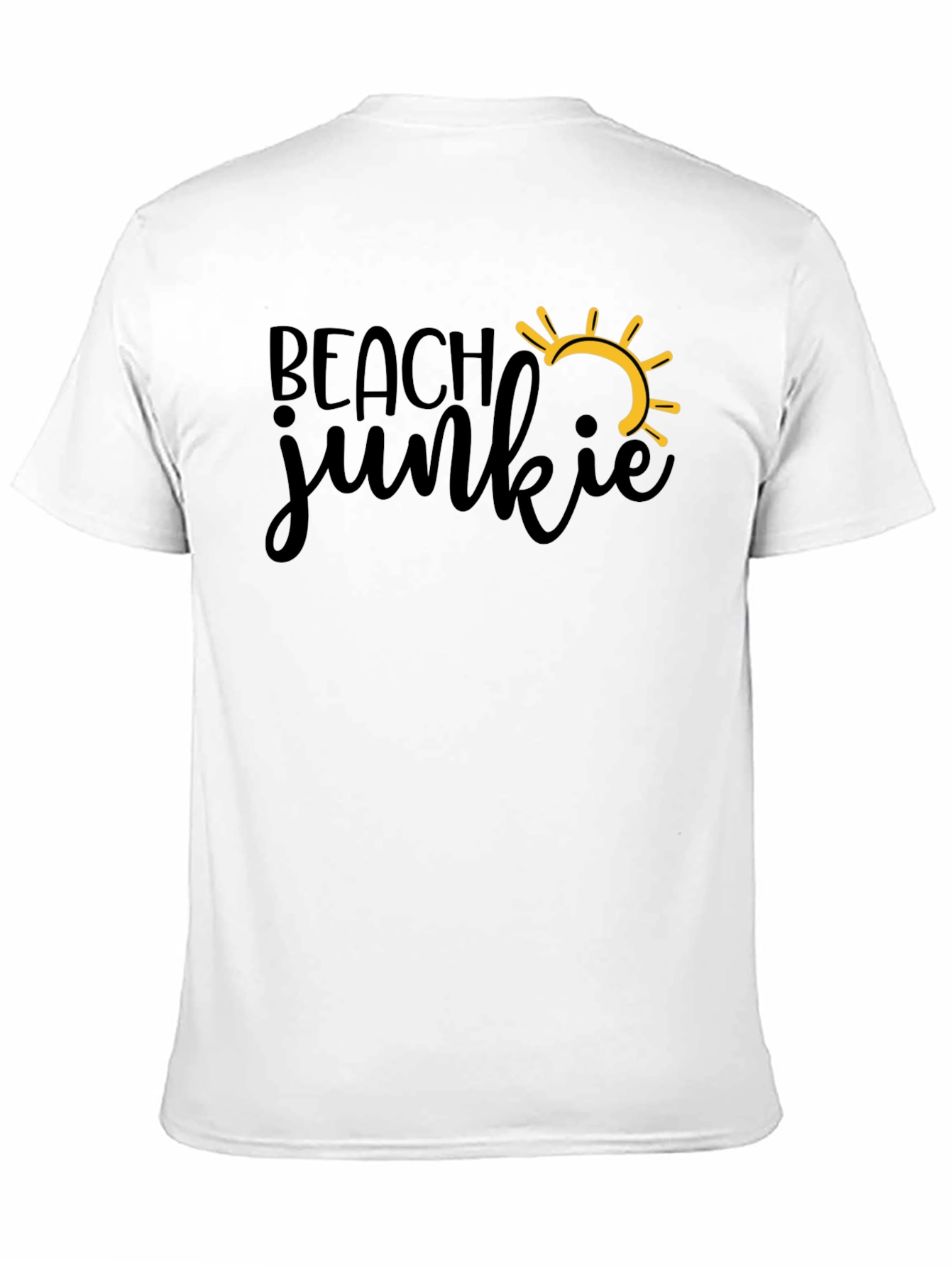Black Beach Junkie T-Shirt - Summer Fun Tee view 11