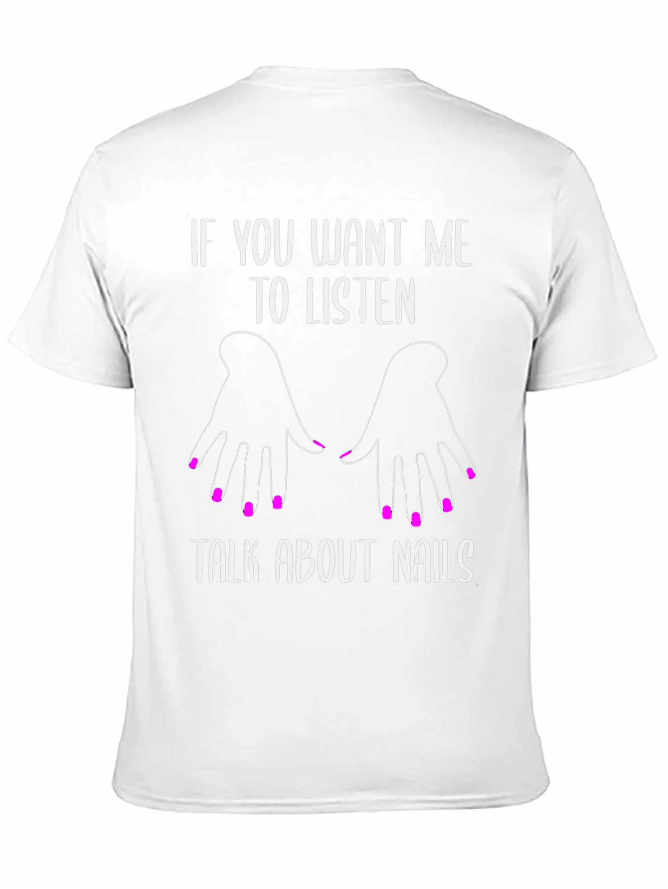 Black Nails Graphic Tee - "If You Want Me To Listen" view 11
