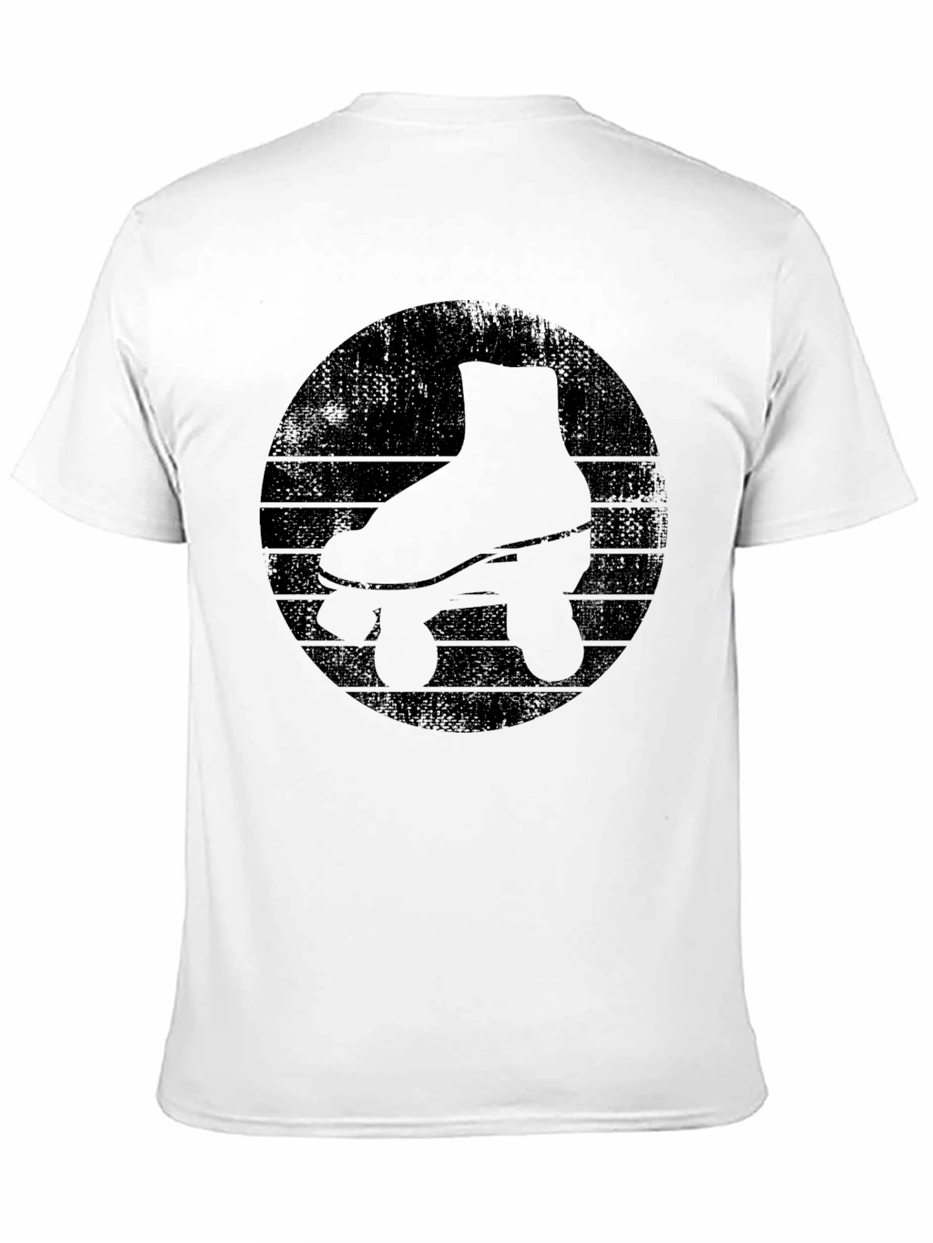Black Retro Roller Skate Graphic Tee - Black view 11
