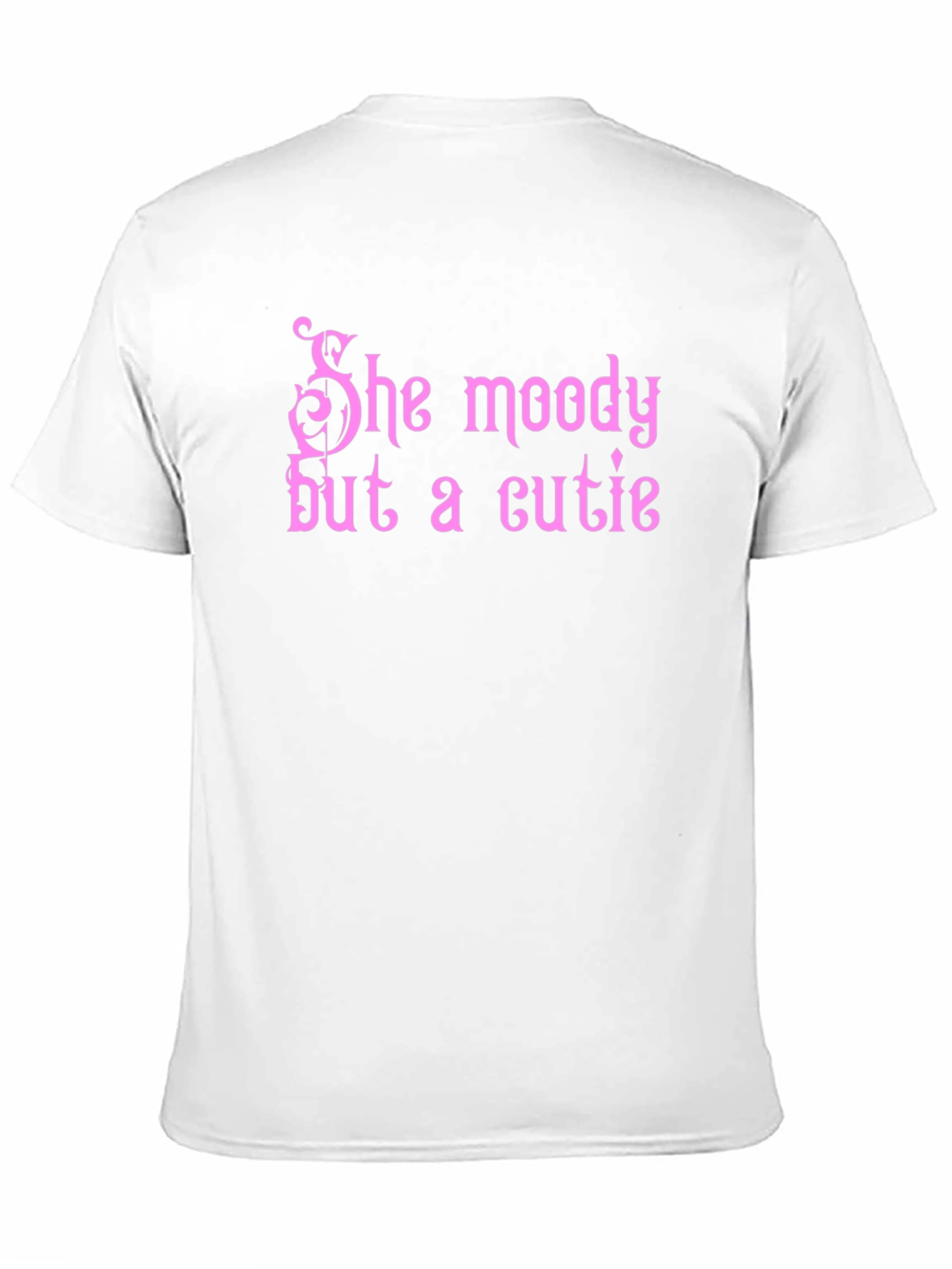 Black She Moody But A Cutie Graphic Tee view 11