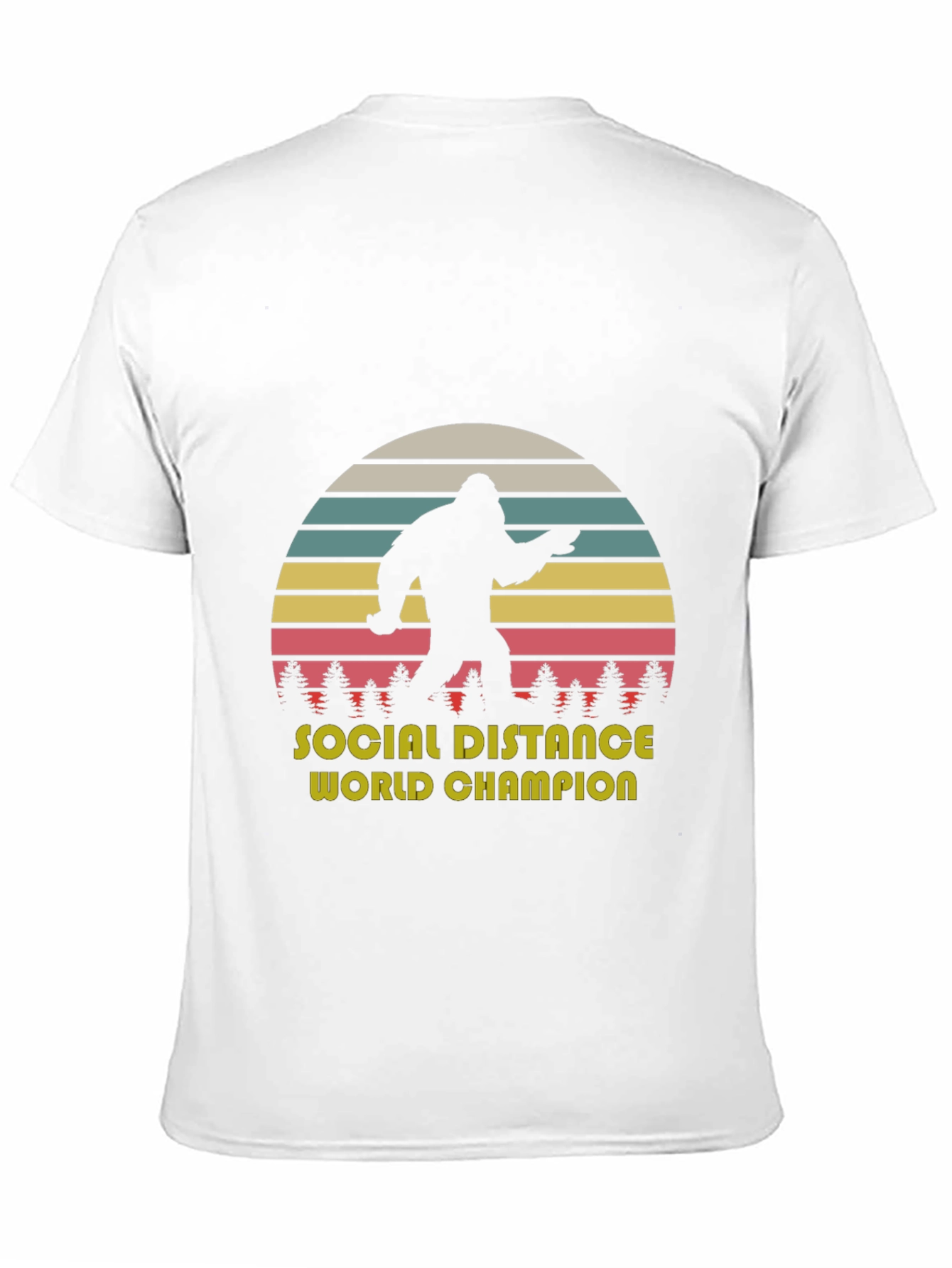 Black Social Distance World Champion T-Shirt view 11