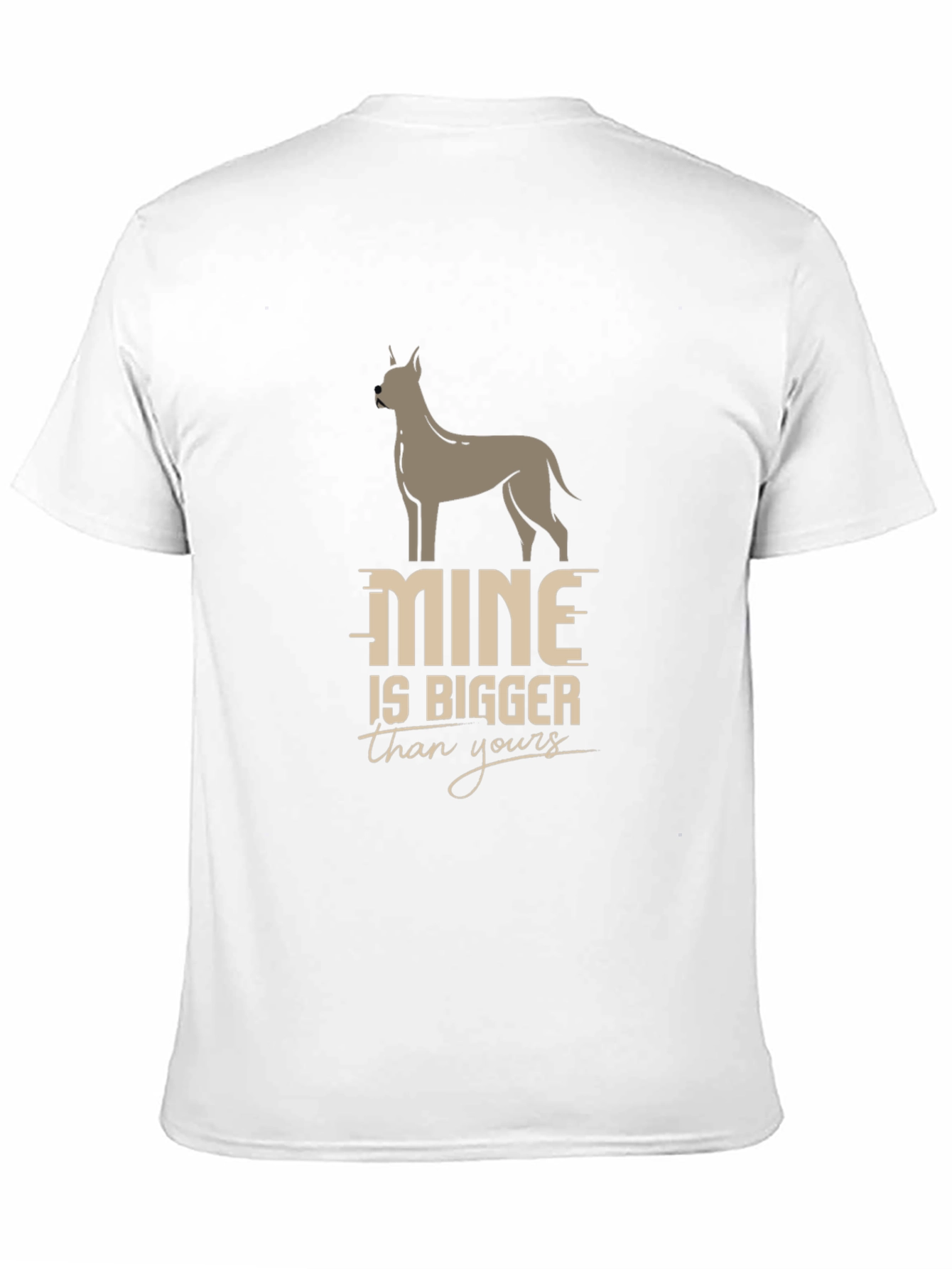 Black Mine is Bigger Funny Dog T-Shirt view 11